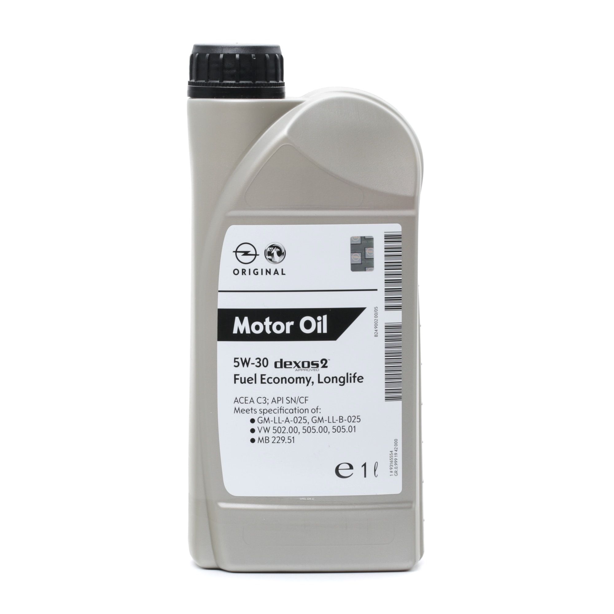 19 42 000 OPEL GM Olie AUDI 5W-30, 1L, Synthetische olie