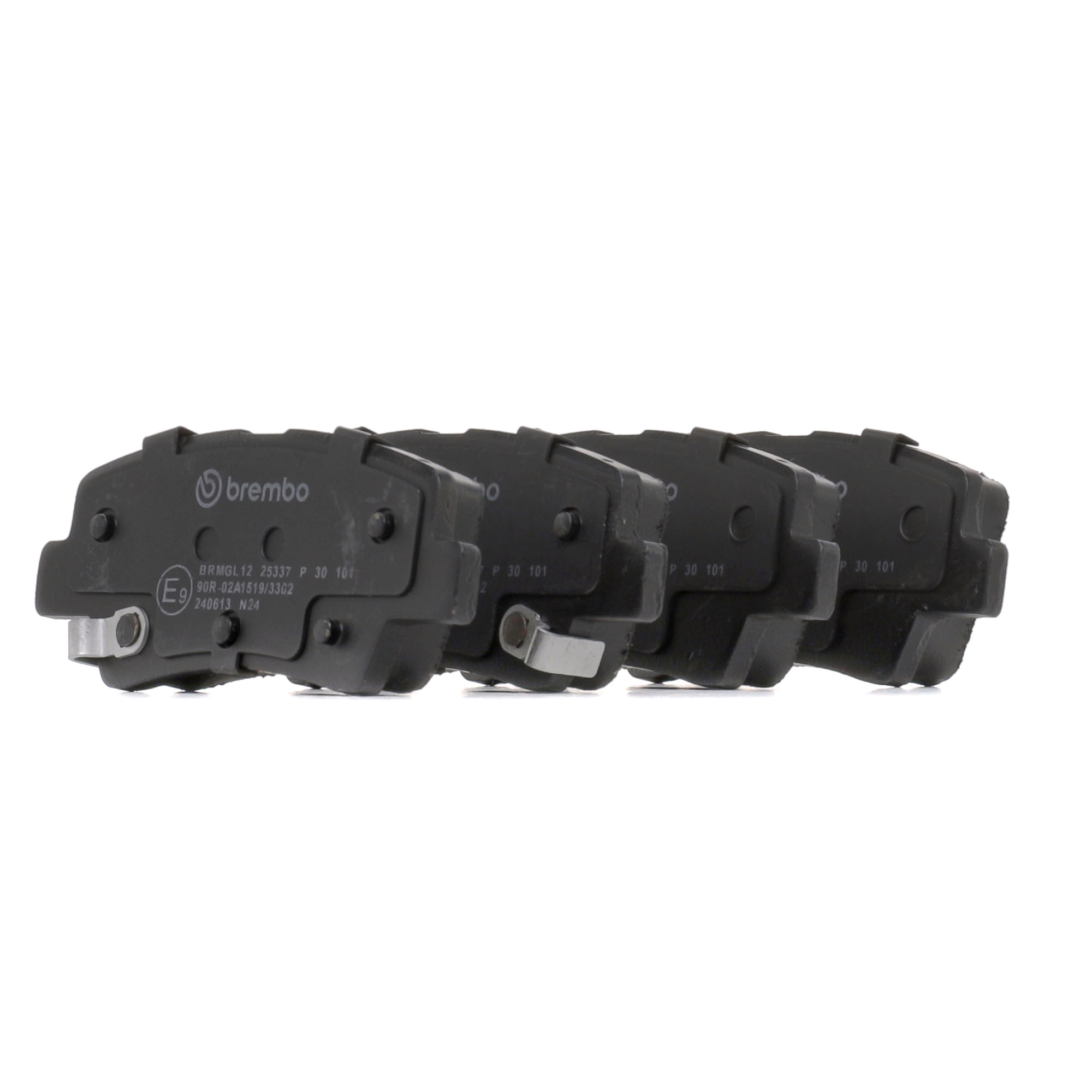 Купете 25338 BREMBO с акустично предупреждение за износване височина: 41mm, ширина: 100mm, дебелина 1: 15mm, дебелина 2: 16mm Комплект спирачно феродо, дискови спирачки P 30 101 евтино