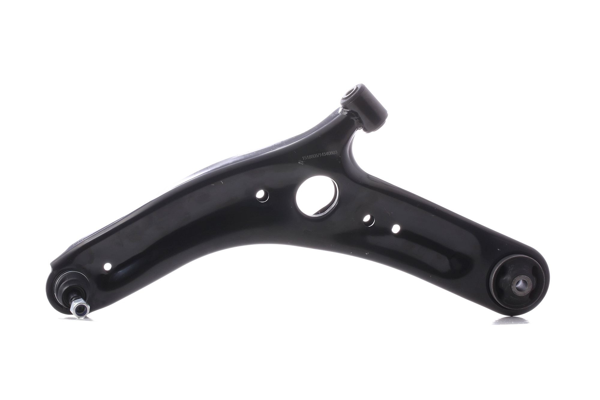 RIDEX 273C1151 Suspension arm with ball joint, with rubber mount, Front Axle Left, Control Arm, Sheet Steel, Cone Size: 15 mm