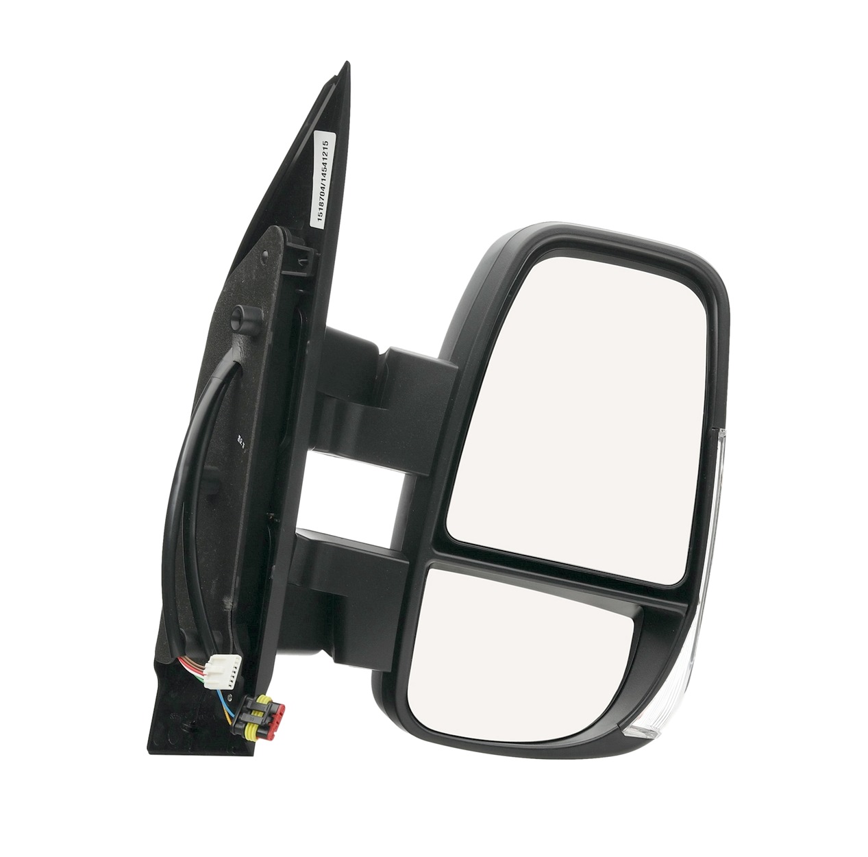 RIDEX 50O0461 Wing mirror Right, black, Convex, Heatable, Short mirror arm, for electric mirror adjustment, Complete Mirror
