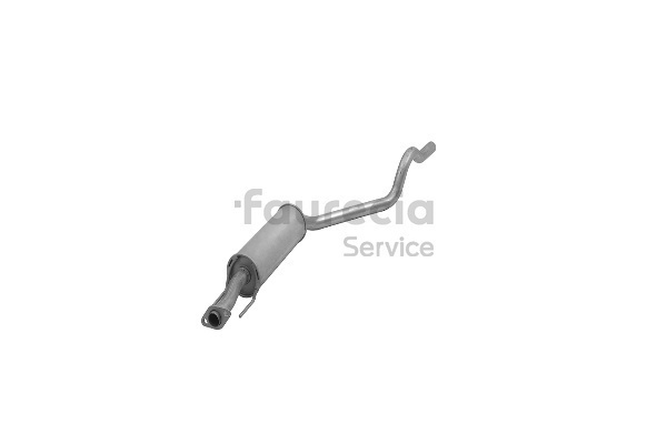 FS40186 Faurecia Silenciador intermedio OPEL Vivaro A Caja / Chasis (X83)