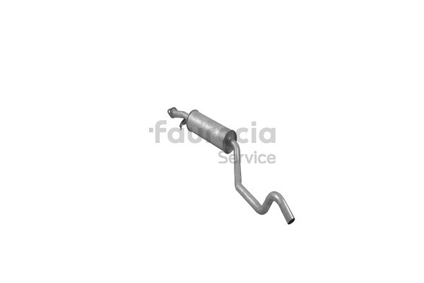 FS40253 Faurecia Silencioso intermedio OPEL Vivaro A Caja / Chasis (X83)