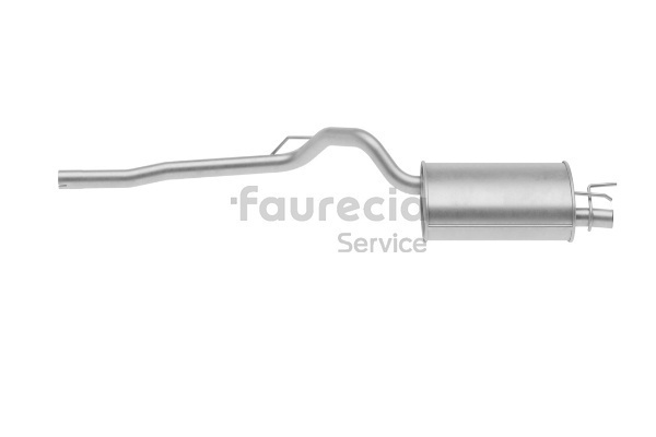 Faurecia FS55586 Auspuff-Endtopf Renault Twingo Mk1 1.2 16V 60 PS Benzin 2005