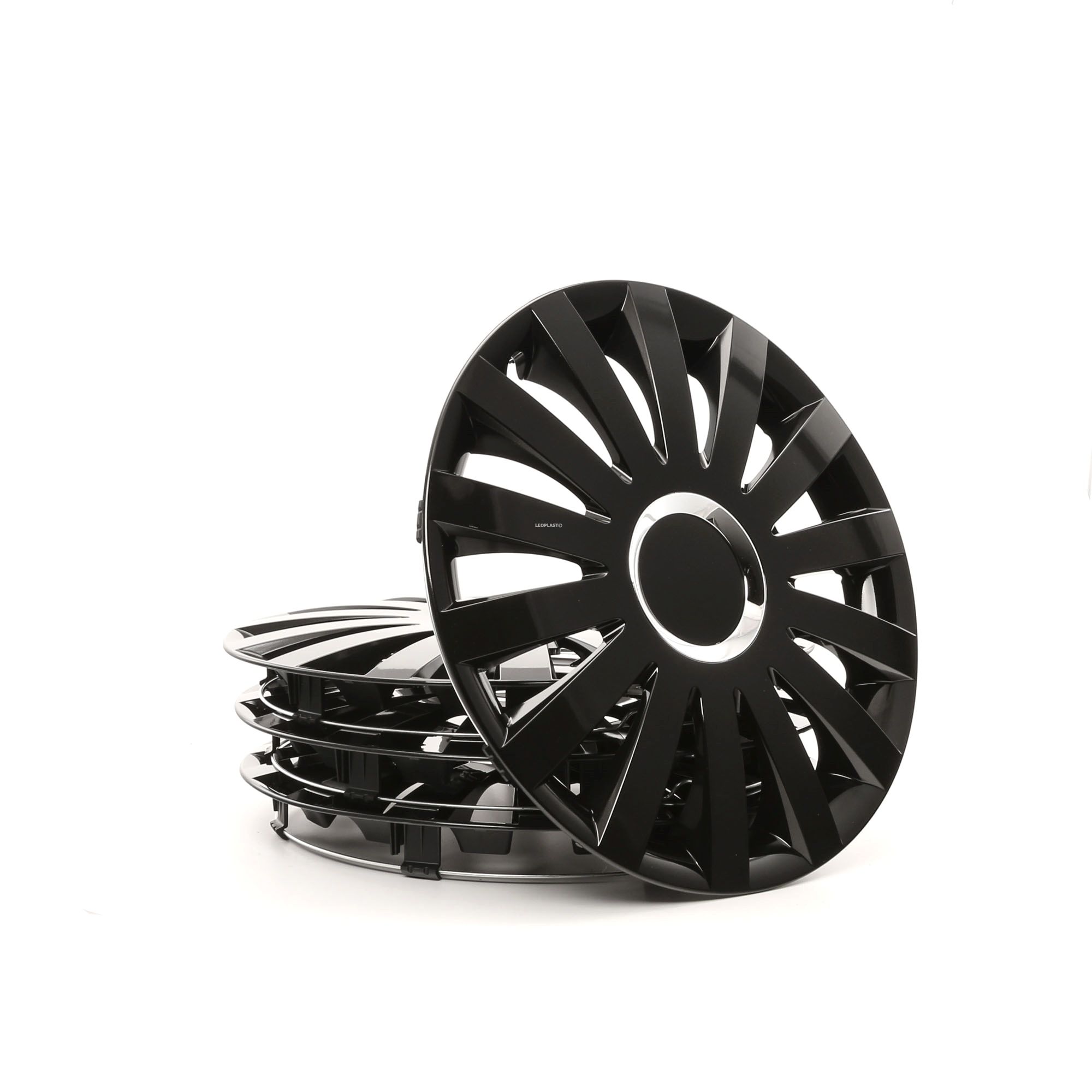 Wheel covers Black LEOPLAST SAILCZ15