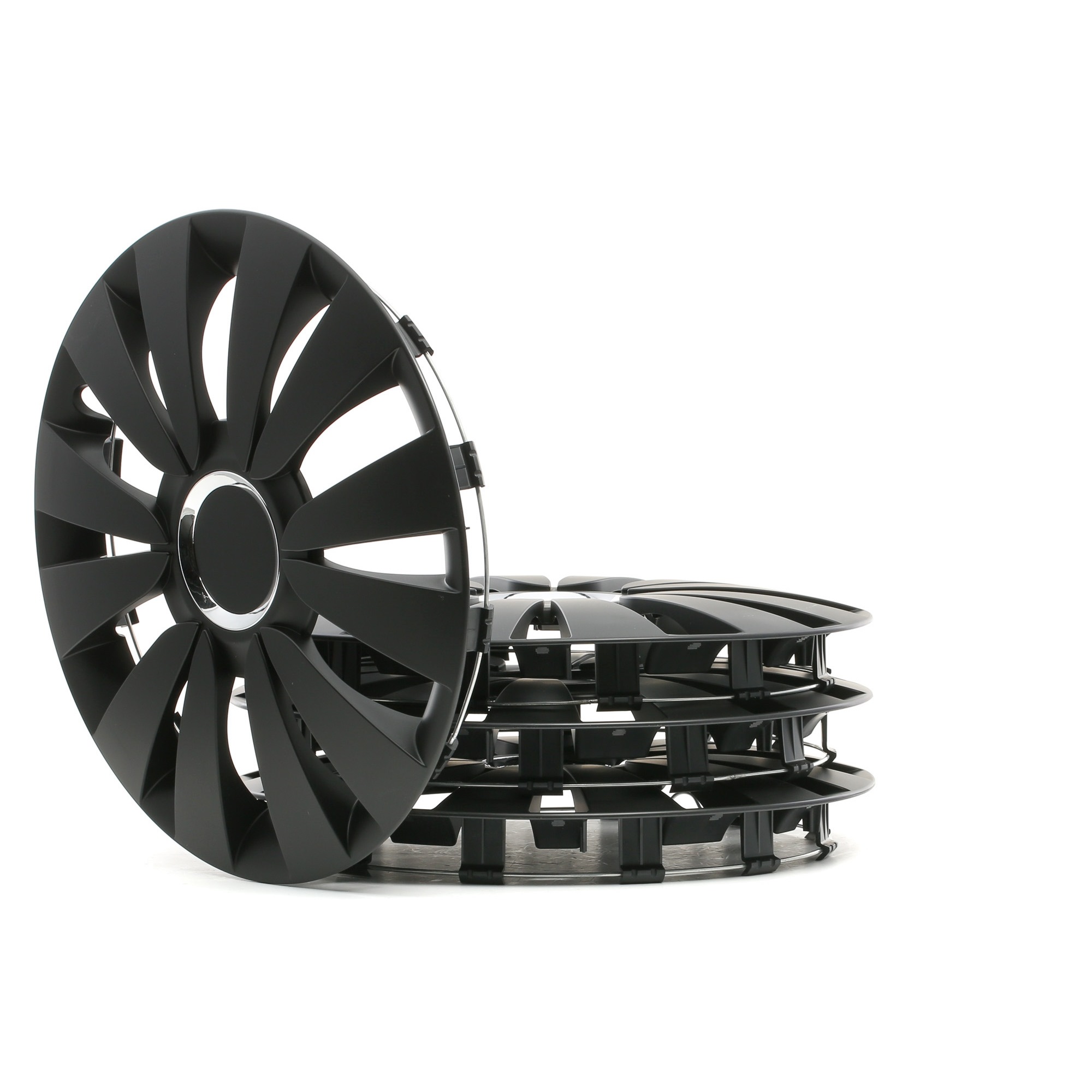 Car hubcaps Black LEOPLAST SKYCZMAT14