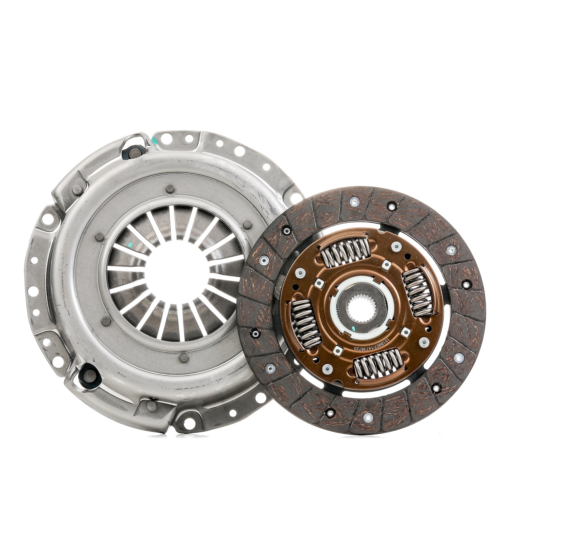 RIDEX 479C0238 Clutch kit with clutch pressure plate, with clutch disc, without clutch release bearing, 190mm