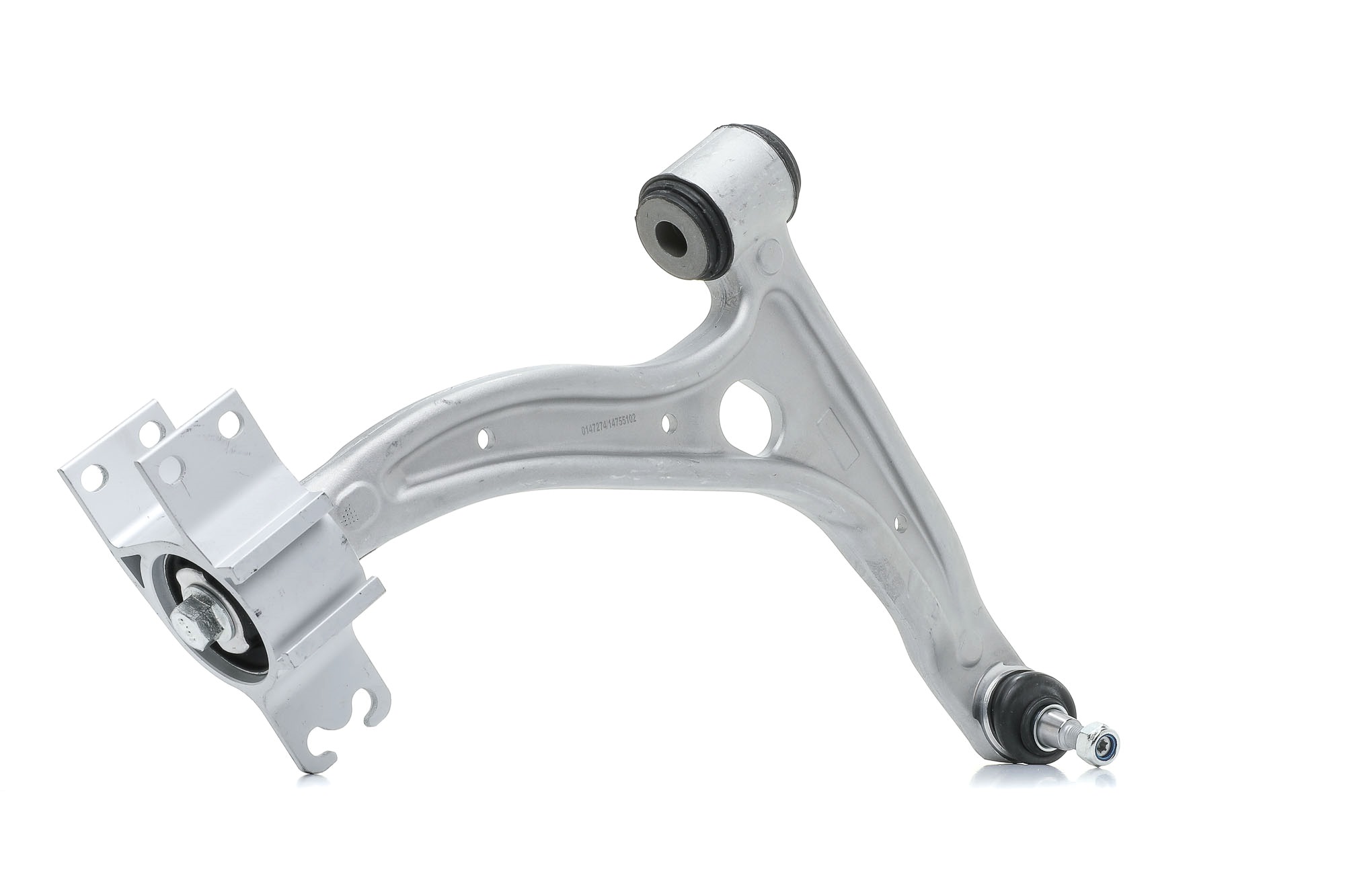 STARK SKCA-0051285 Suspension arm with ball joint, with rubber mount, Front Axle Right, Lower, Control Arm, Aluminium, Cone Size: 18,1 mm