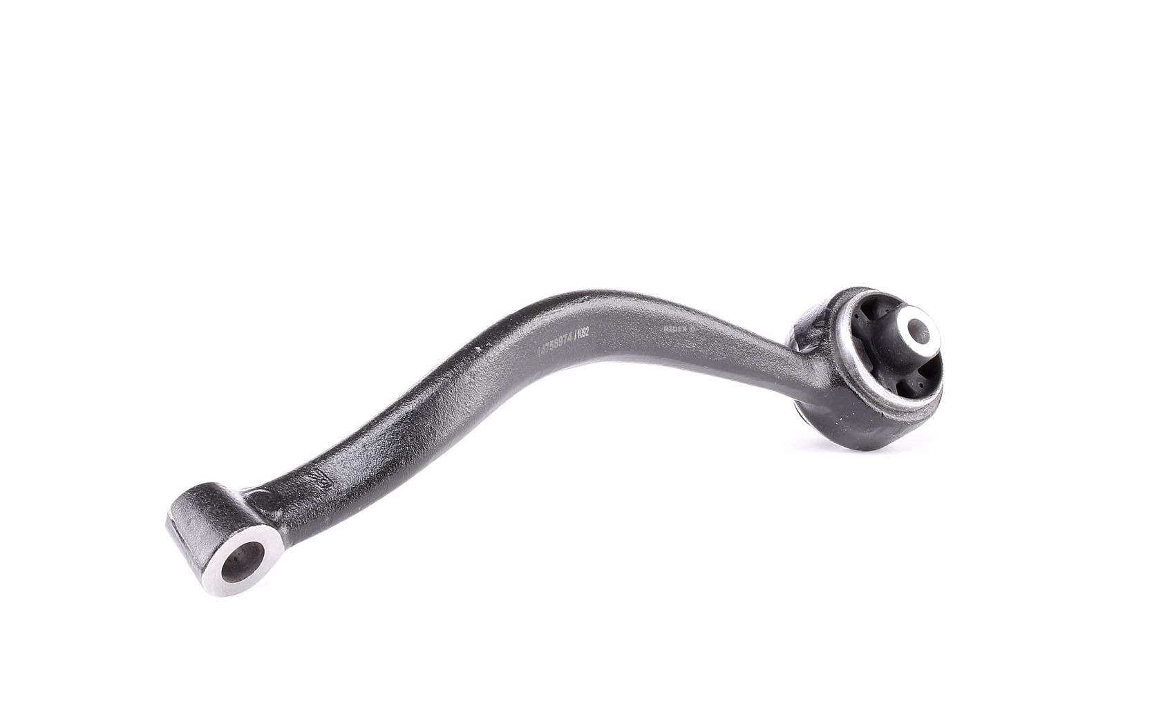 RIDEX 273C1418 Suspension arm with rubber mount, Front, Front Axle Right, Control Arm, Cast Steel