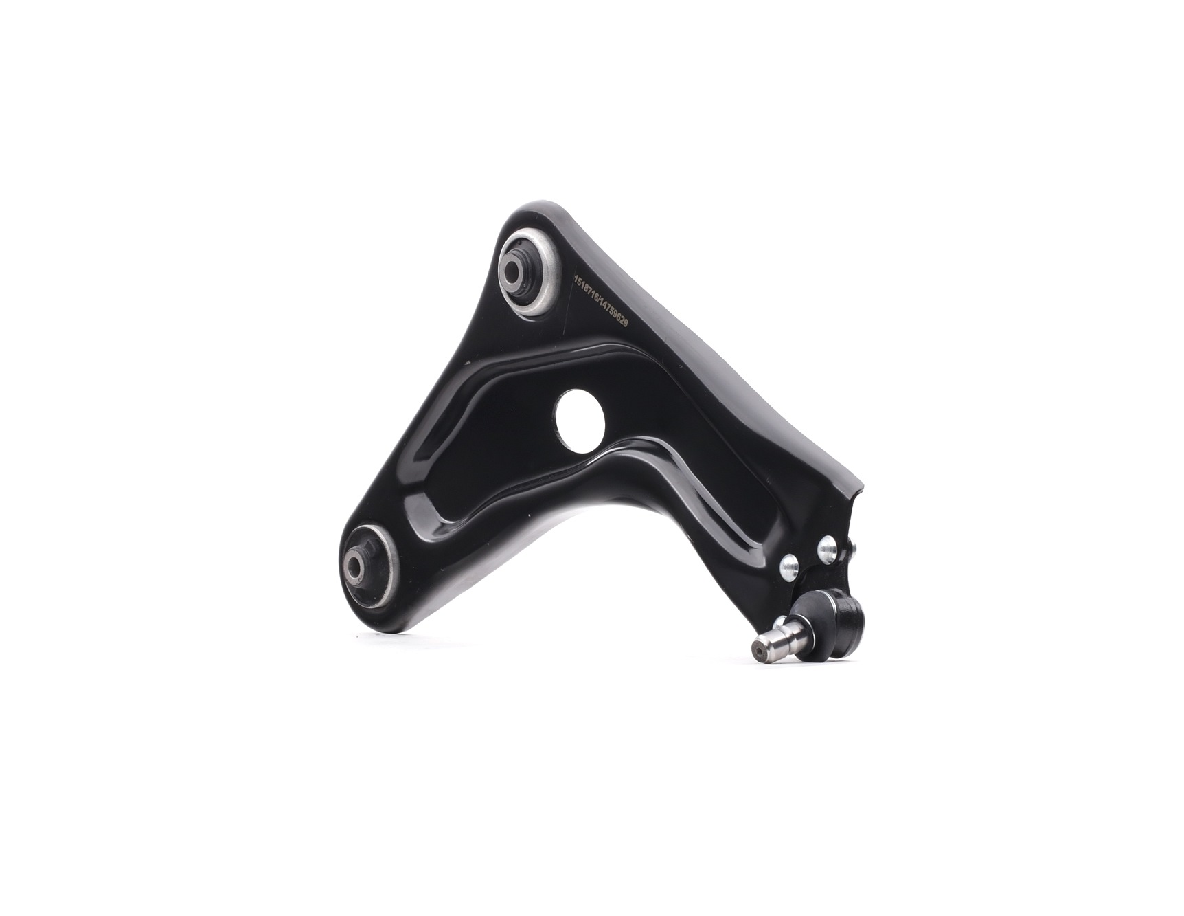 RIDEX 273C1496 Suspension arm with ball joint, with rubber mount, Front Axle Right, Control Arm, Steel, Cone Size: 18 mm