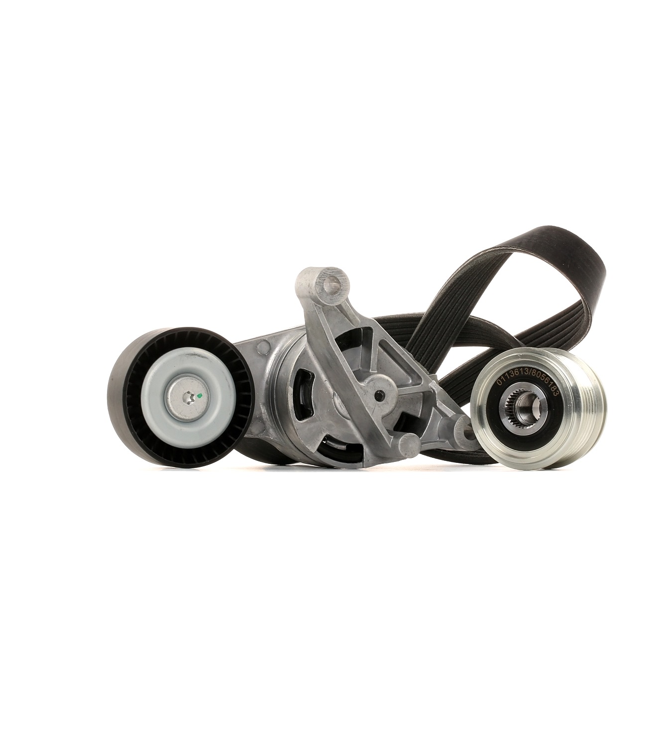 STARK SKRBS-1200062 V-Ribbed Belt Set Pulleys: with freewheel belt pulley