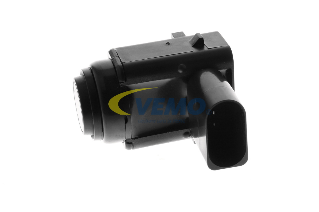 V45-72-0327 VEMO Parking sensor PORSCHE Rear, black, Ultrasonic Sensor