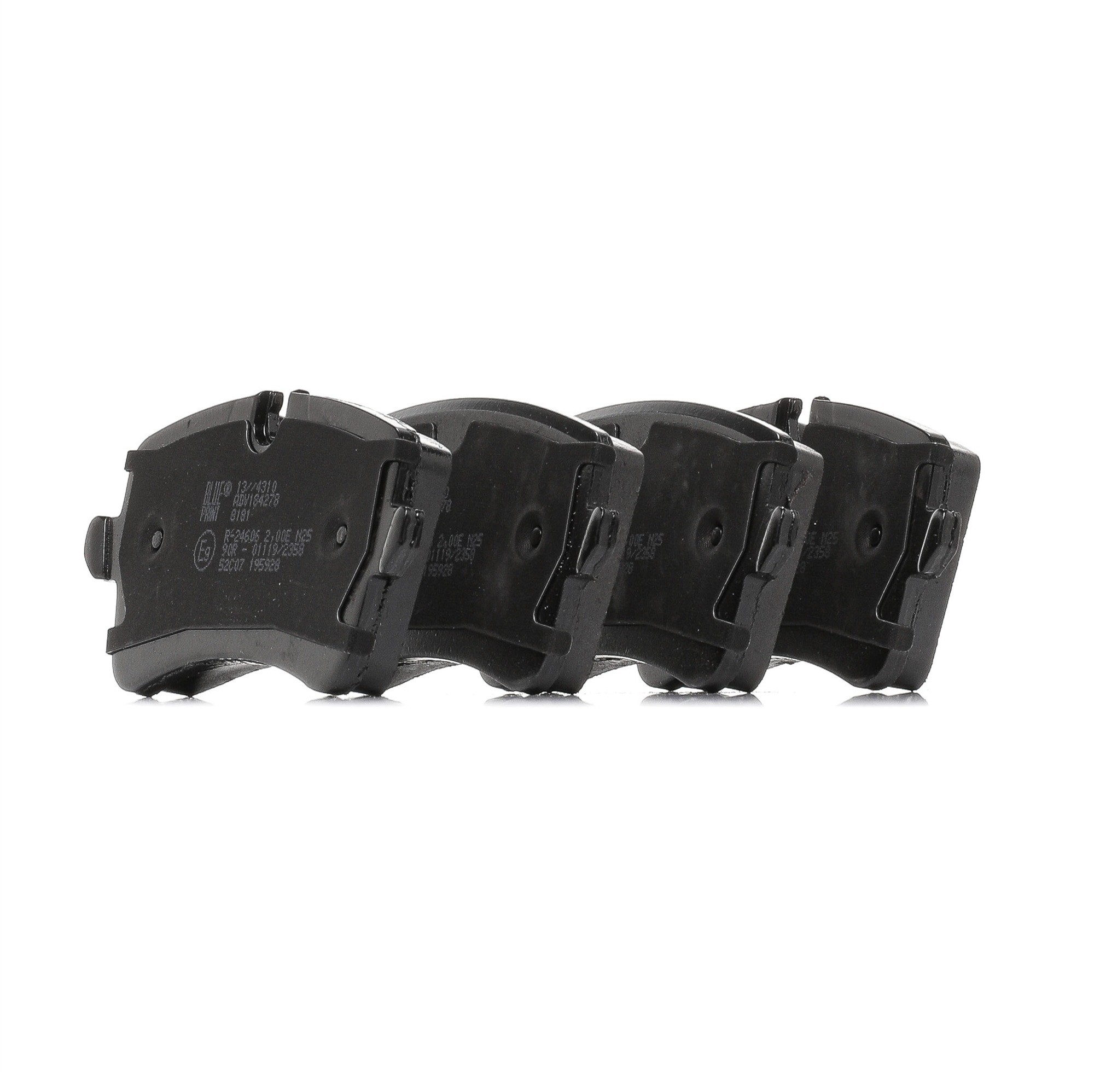 BLUE PRINT ADV184278 Brake pad set Rear Axle, incl. wear warning contact