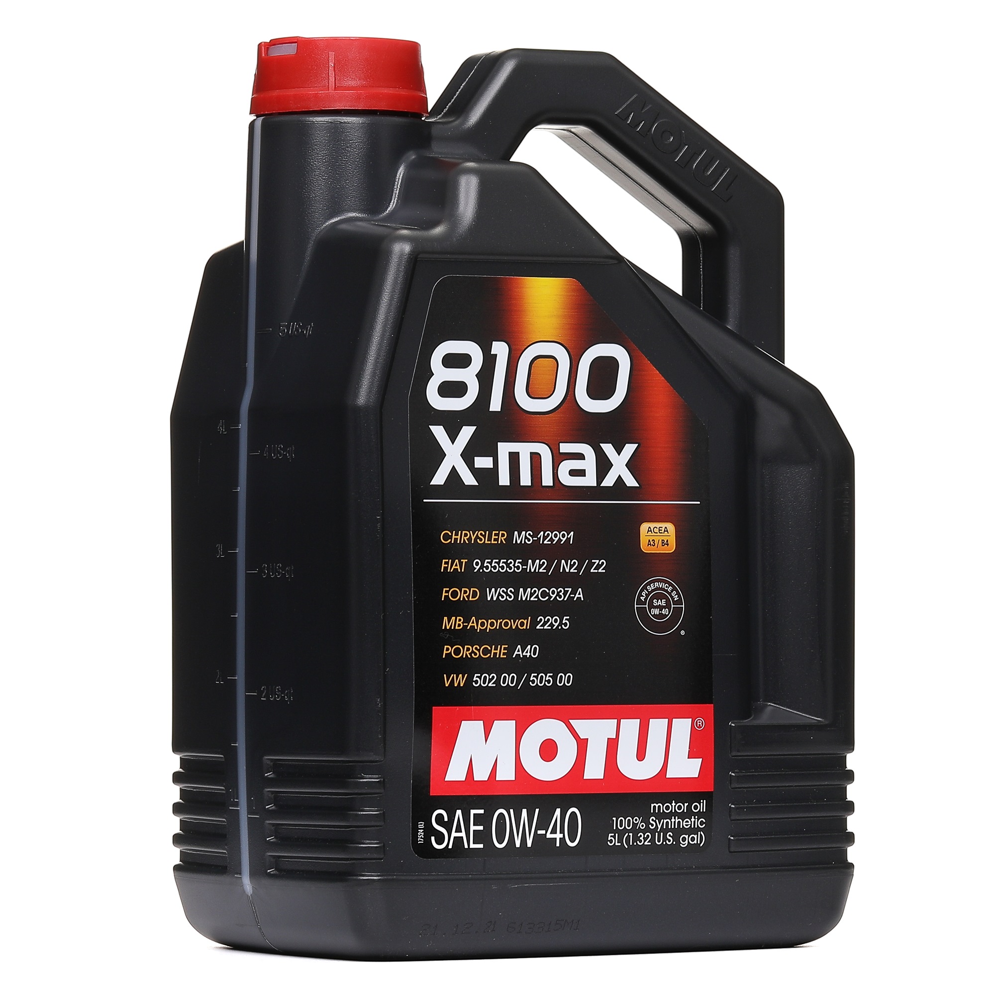 MOTUL 8100, X-MAX 0W-40, 5l Motor oil 109693 buy