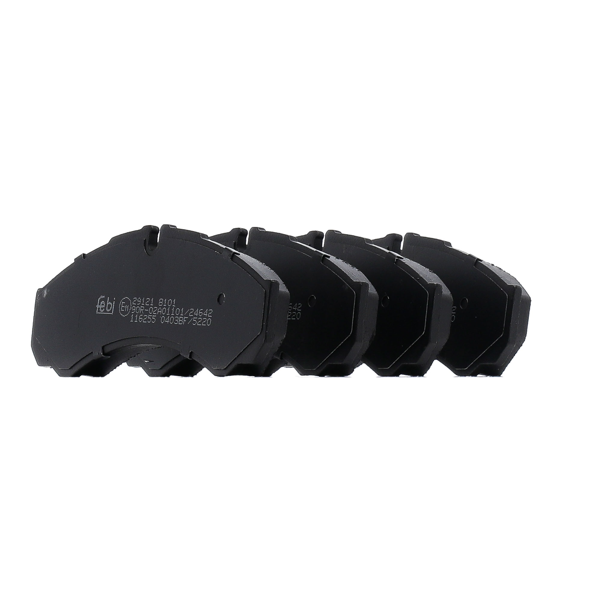 FEBI BILSTEIN 116255 Brake pad set Front Axle, incl. wear warning contact