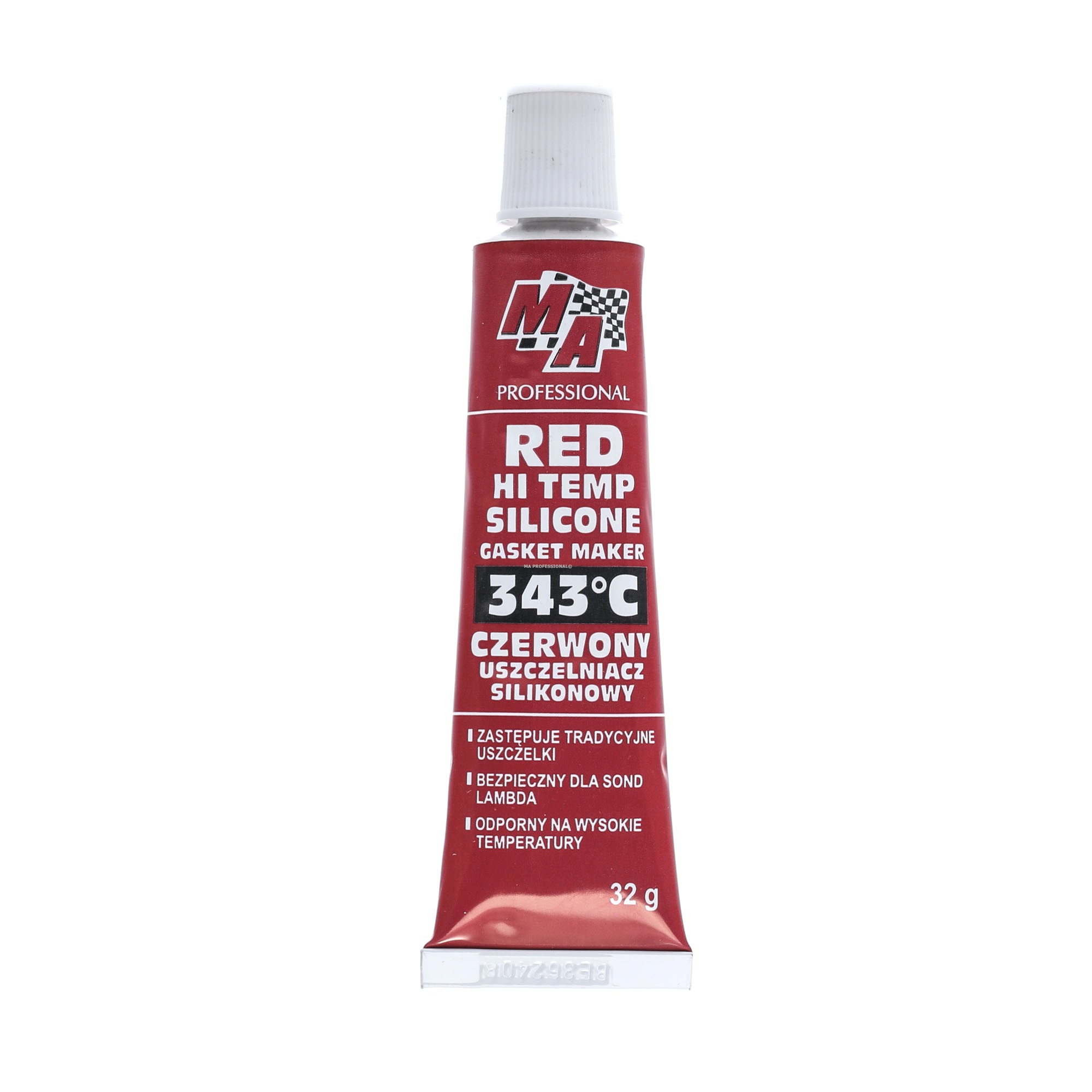 MA PROFESSIONAL 20A17 Engine gasket sealant Tube, Silicone, Capacity: 32ml, Permanently elastic, Oil resistant, red