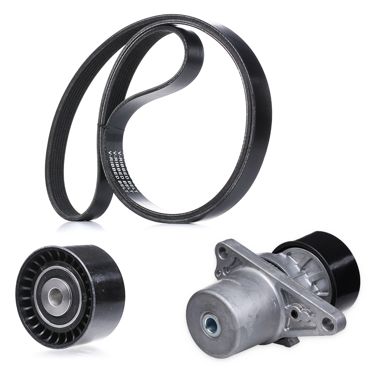 STARK SKRBS-1200195 V-Ribbed Belt Set Check alternator freewheel clutch & replace if necessary