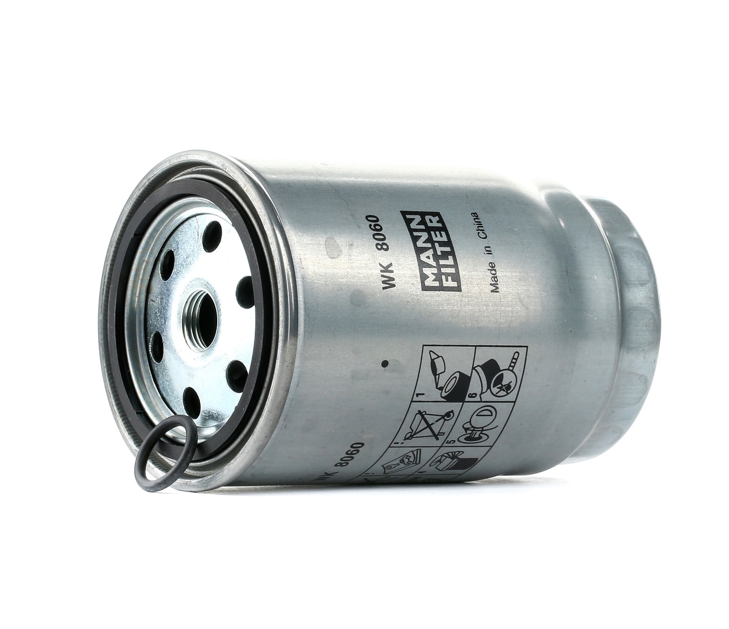 MANN-FILTER Spin-on Filter, with seal Height: 140mm Inline fuel filter WK 8060 z buy