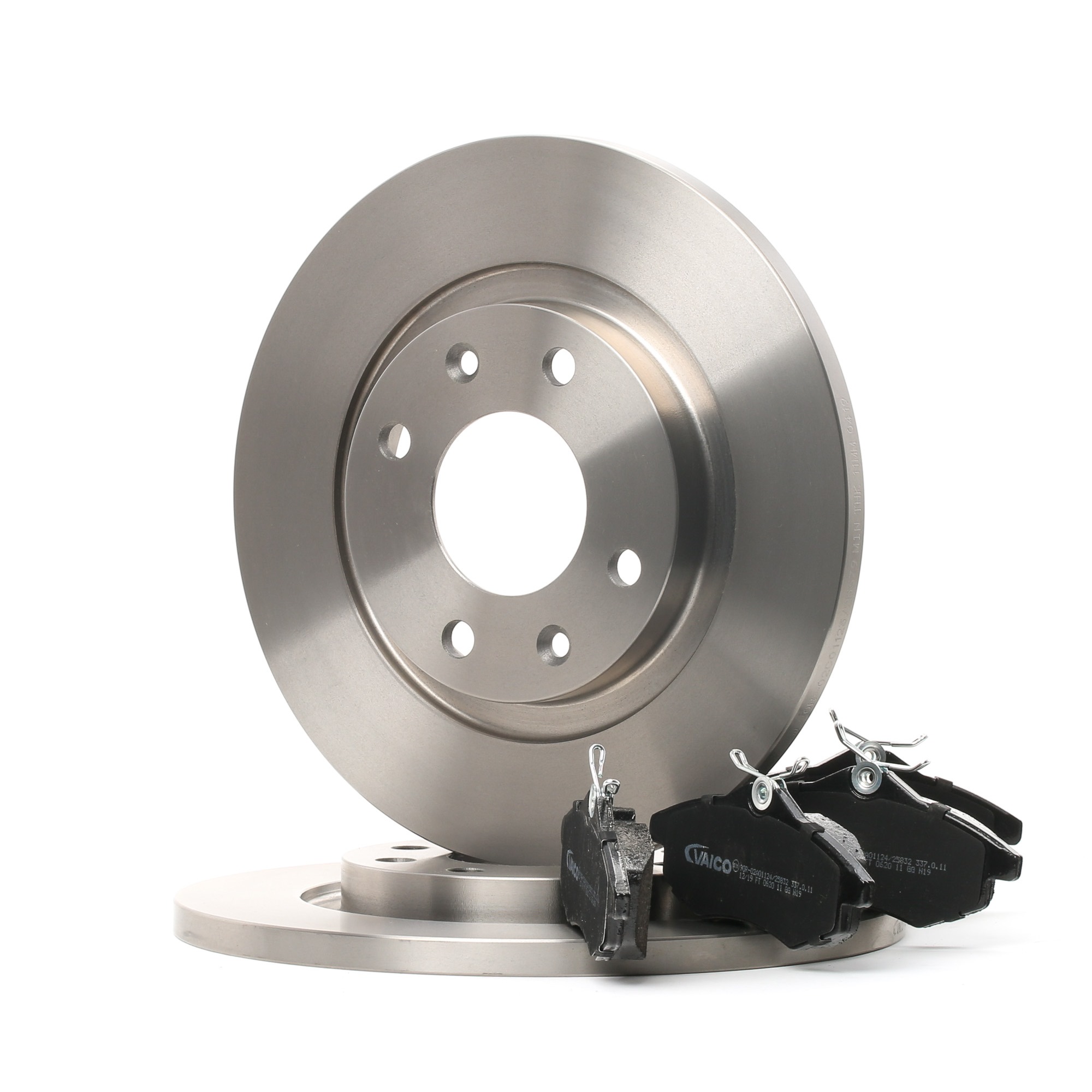 VAICO V22-0720 Brake discs and pads set Front Axle, solid, with brake pads