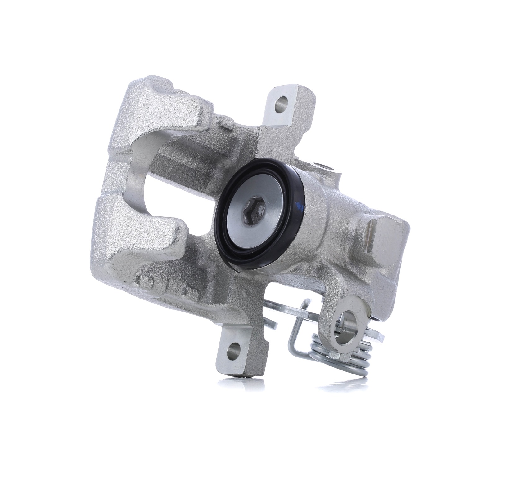 STARK SKBC-0460943 Brake caliper Grey Cast Iron, 118,0mm, Rear Axle Left, without holder, with holding frame