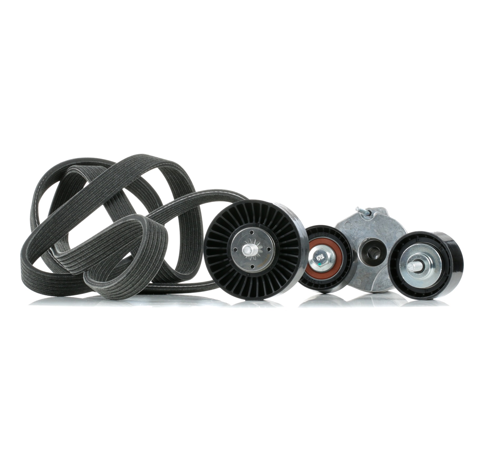 RIDEX 542R0397 V-Ribbed Belt Set Check alternator freewheel clutch & replace if necessary