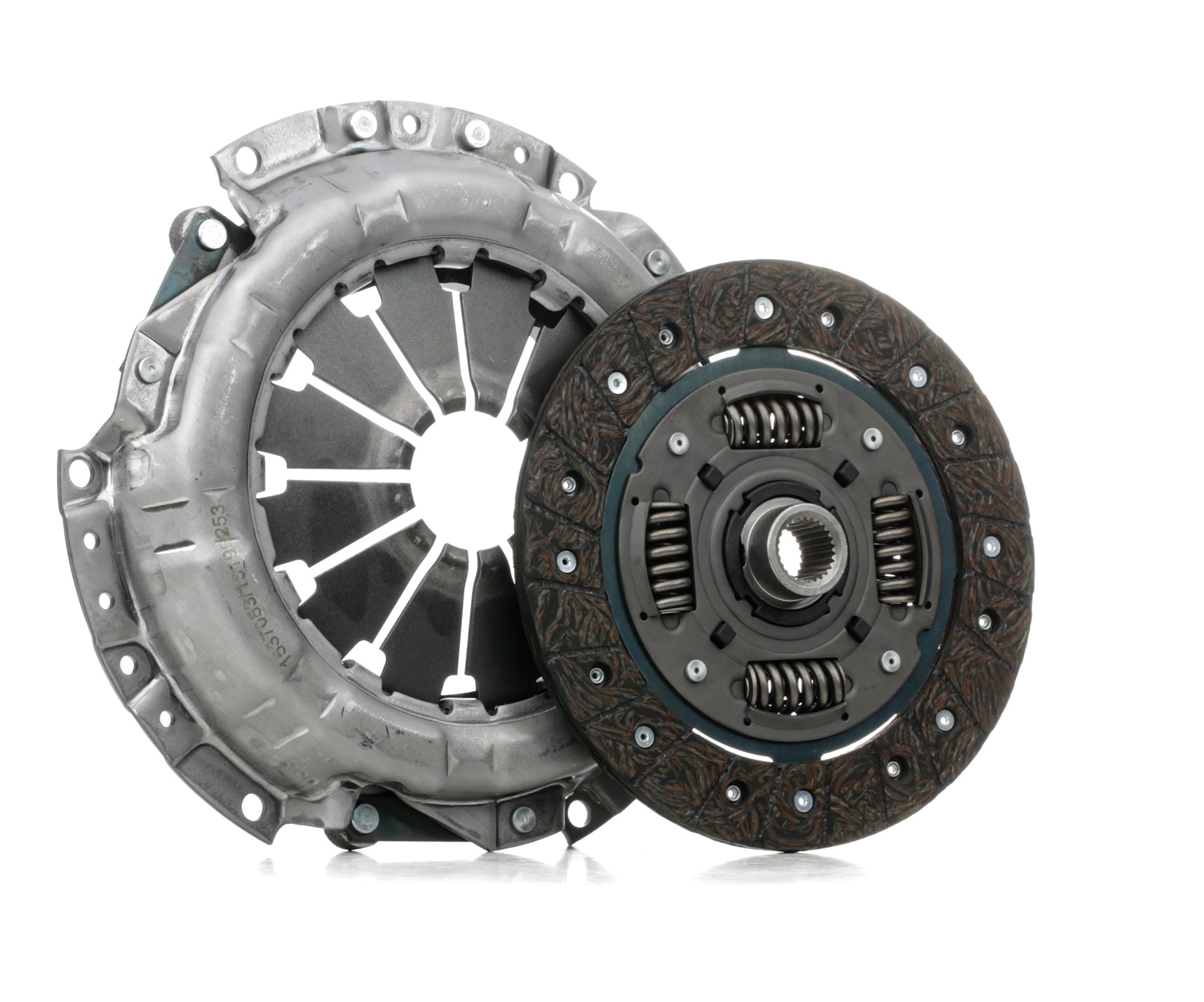 RIDEX 479C0280 Clutch kit with clutch pressure plate, with clutch disc, without clutch release bearing, 220mm