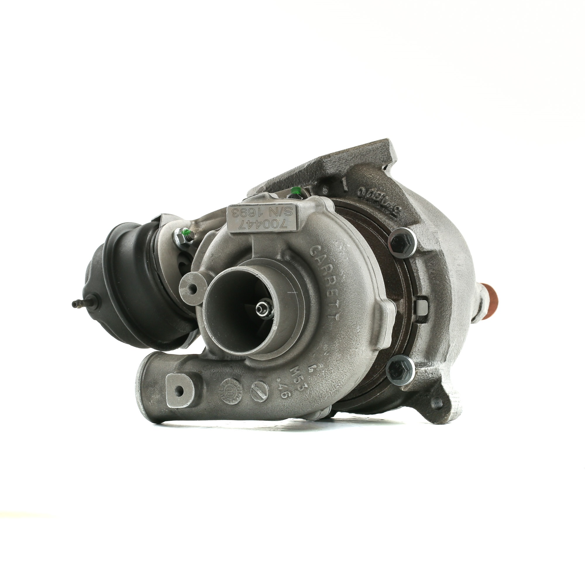 RIDEX REMAN 2234C0181R Turbocharger Exhaust Turbocharger, Euro 3, Air cooled, Pneumatic, with attachment material, Incl. Gasket Set, Aluminium, Steel