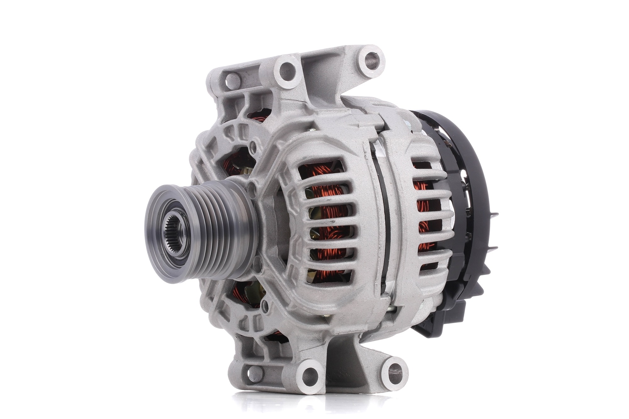 RIDEX 4G0545 Alternator 14V, 120A, LIN, B1+(M8), PL166, excl. vacuum pump, Ø 50 mm