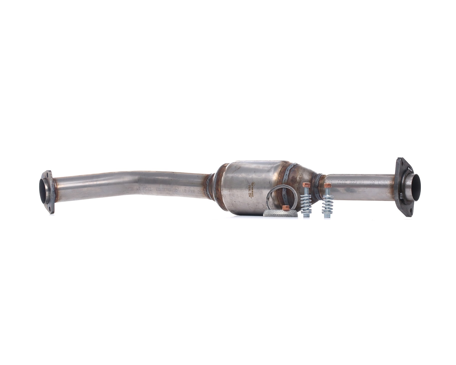 RIDEX 429C0058 Catalytic converter Euro 4 (D4), with fastening/mounting material, with pipe, with mounting parts, Front, Length: 900 mm
