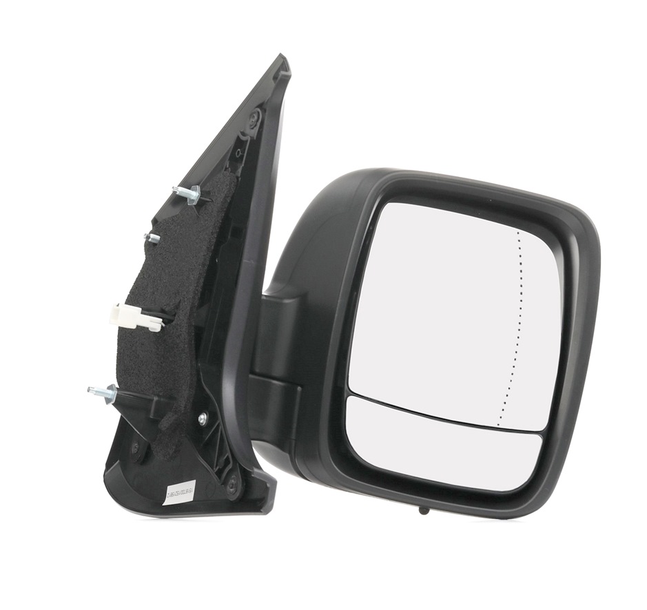 RIDEX 50O0474 originele OPEL Autospiegel rechts, Zwart, voor elek. spiegelverstelling, Bol-vormig, Te verwarmen, Met temperatuursensor