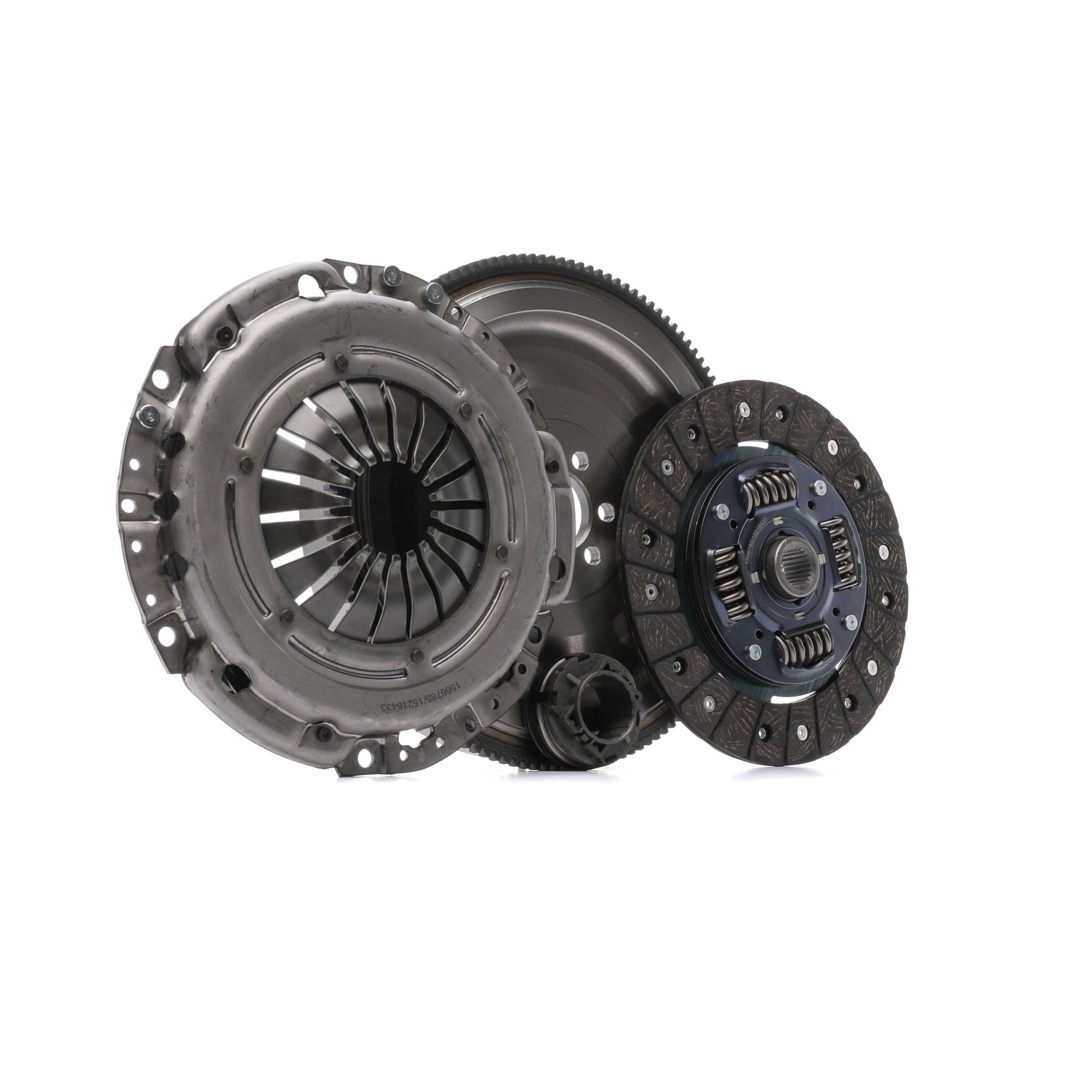 RIDEX 479C0321 Clutch kit with clutch pressure plate, with flywheel, with screw set, with clutch disc, with clutch release bearing, Special tools for mounting not necessary, 228mm