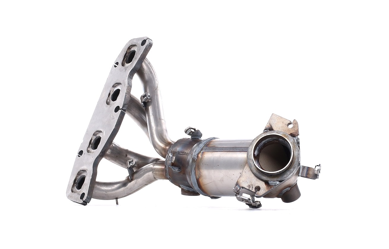RIDEX 429C0214 Diesel, with fastening/mounting material, with exhaust manifold, Front, Length: 500 mm Catalytic converter 429C0214 cheap