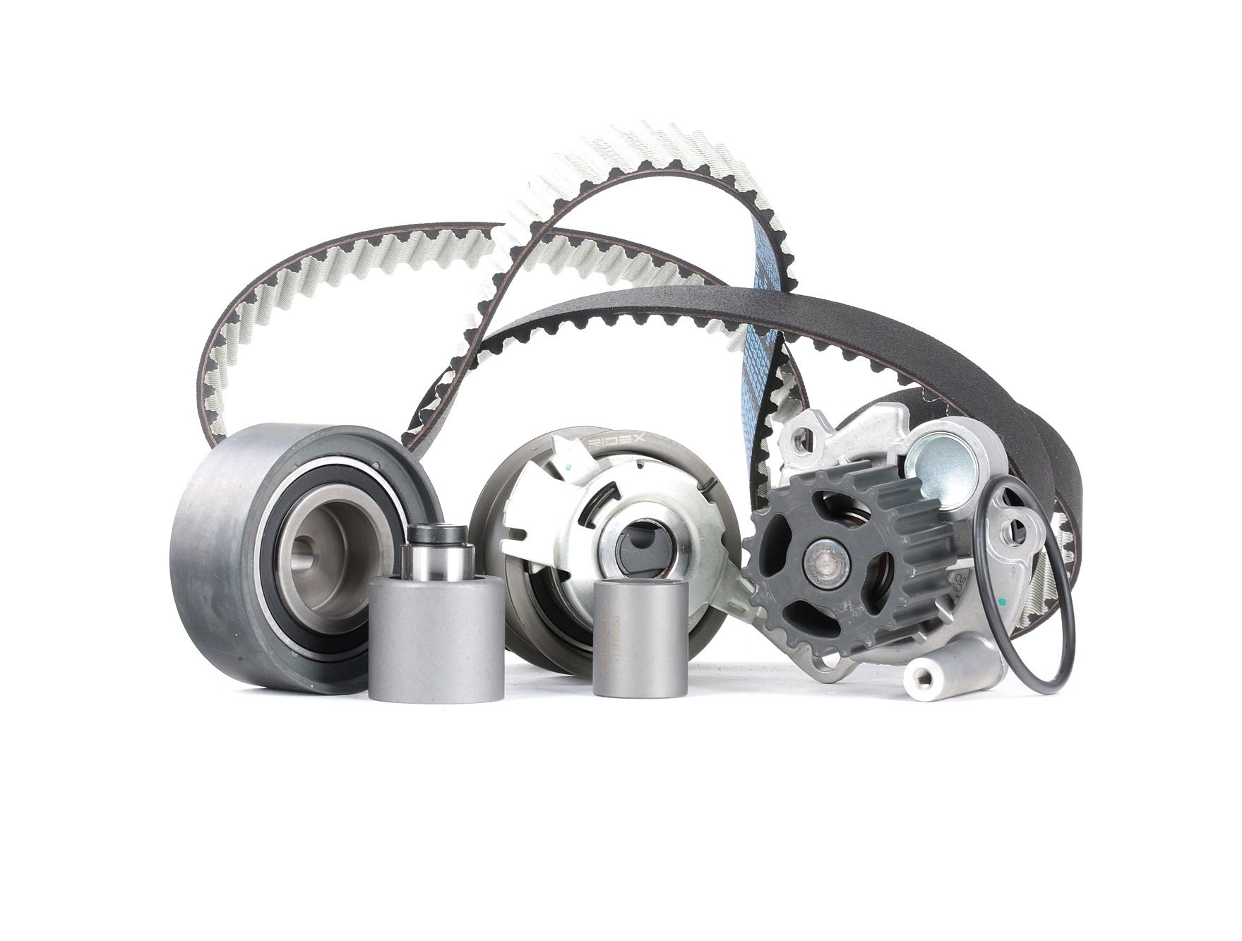RIDEX 3096W0228 Wasserpumpe + Zahnriemensatz Zähnez.: 160, Breite 1: 30 mm, für Zahnriementrieb
