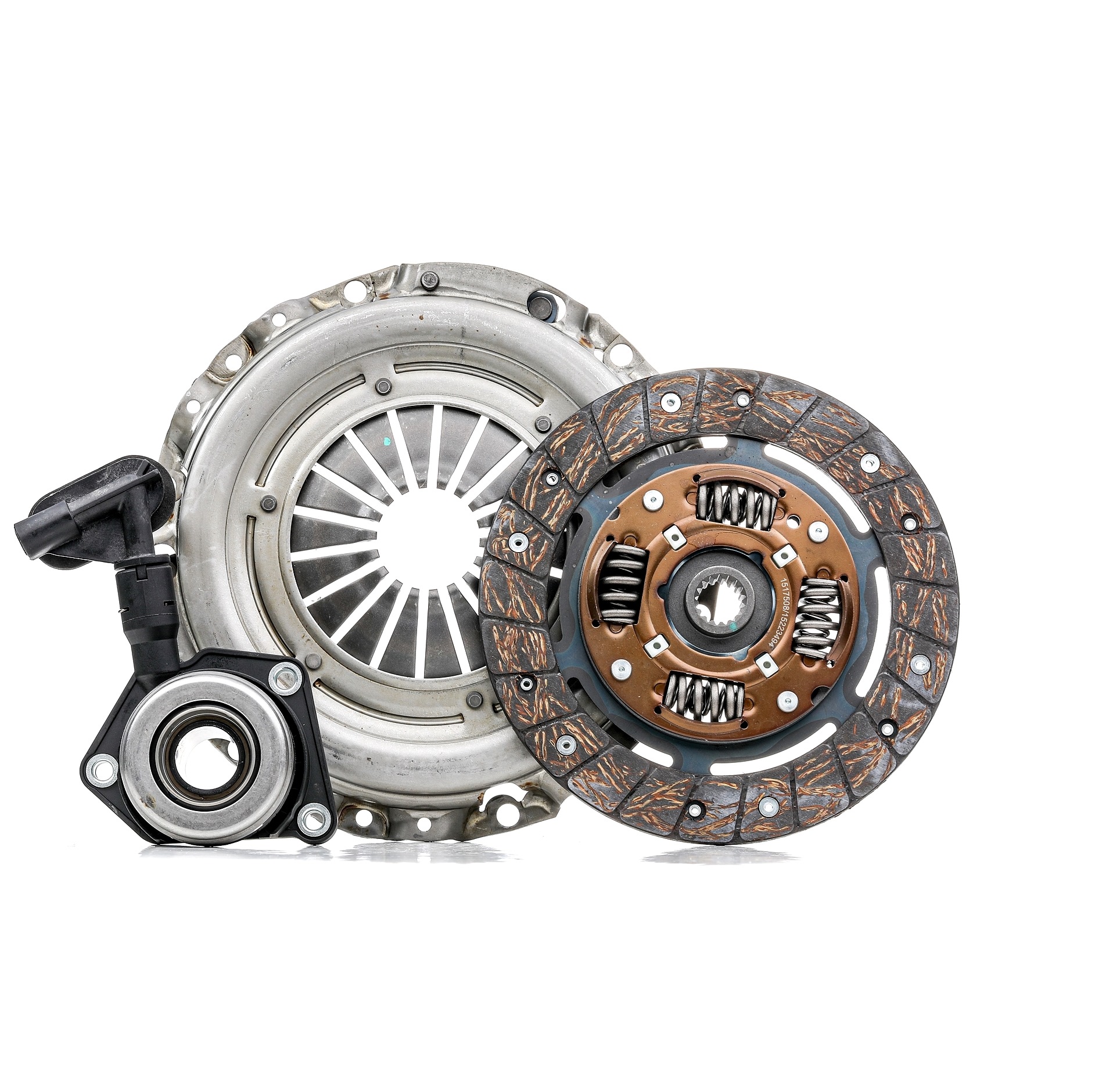 RIDEX 479C0416 Clutch kit three-piece, with clutch pressure plate, with clutch release bearing, with clutch disc, 190mm