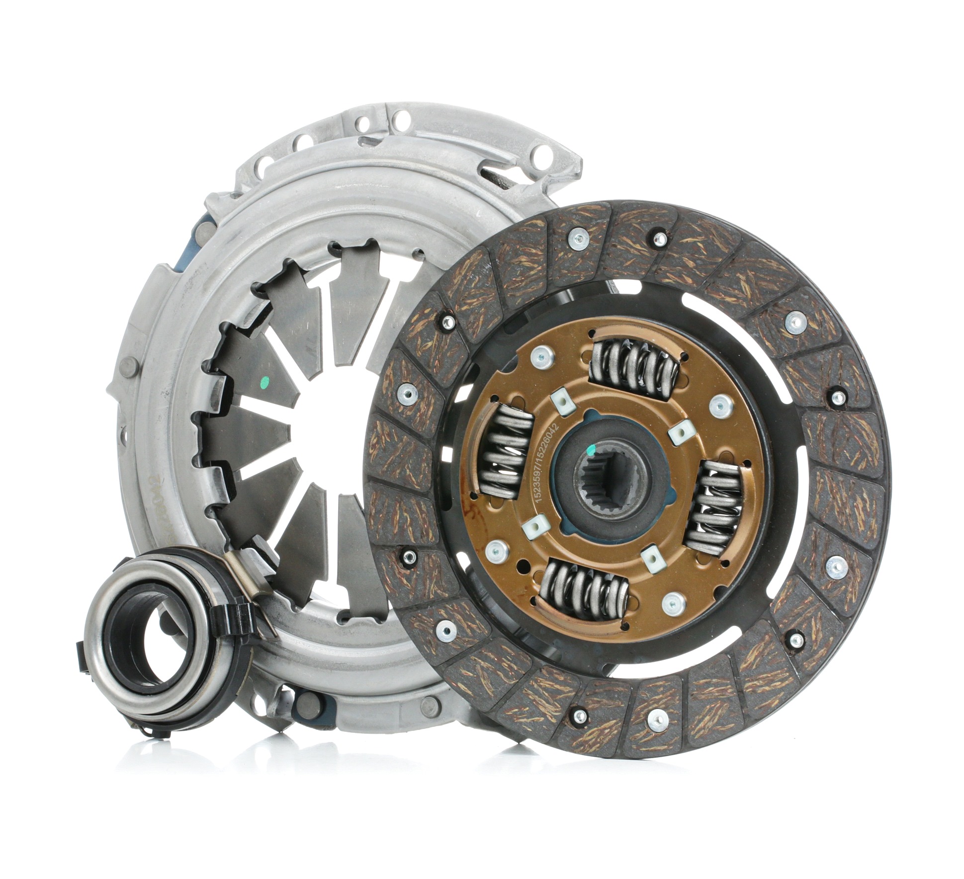 RIDEX 479C0477 Clutch kit three-piece, with clutch release bearing, 190,0mm