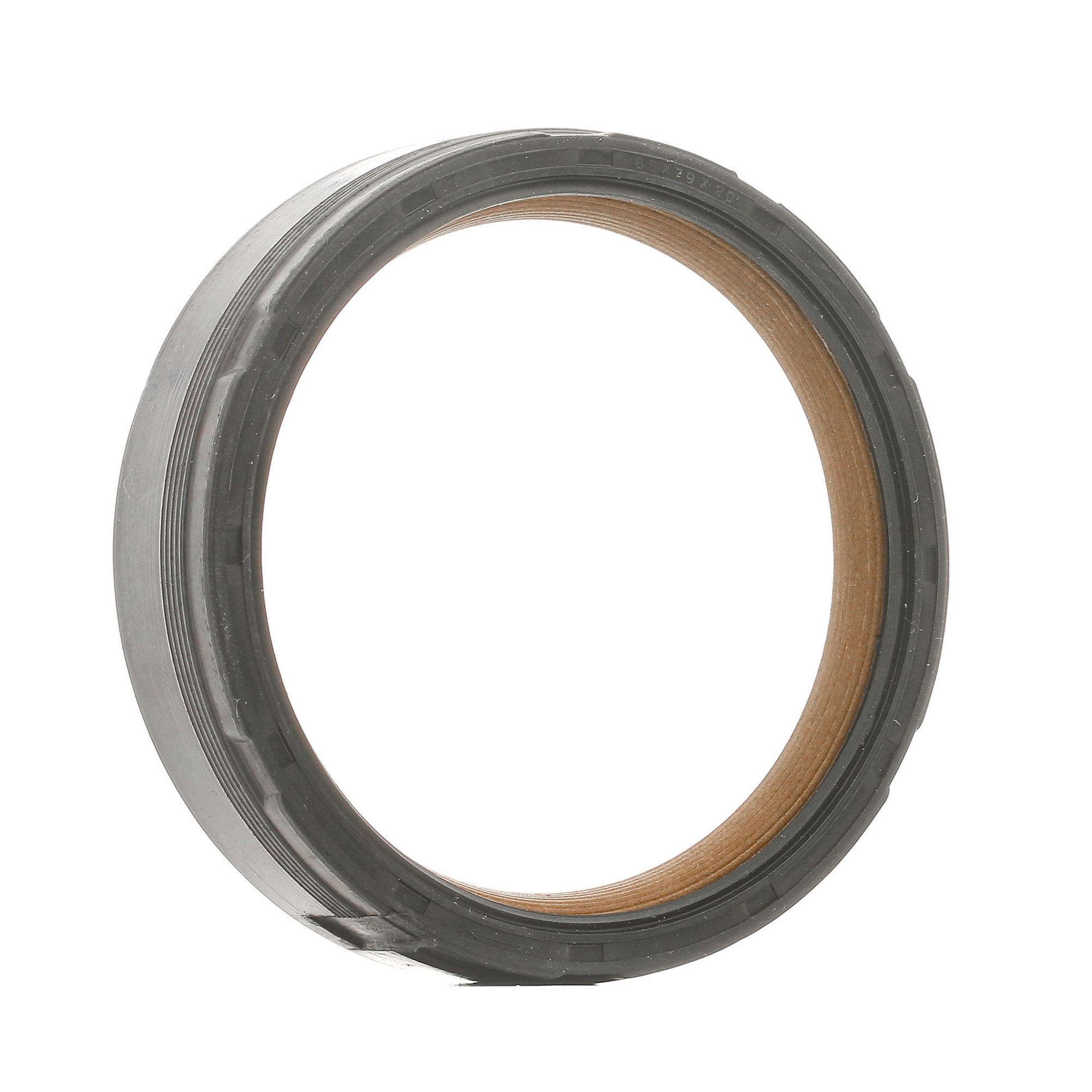 RIDEX 572S0020 Crankshaft seal with mounting sleeves, frontal sided, PTFE (polytetrafluoroethylene)/ACM (polyacrylate rubber)