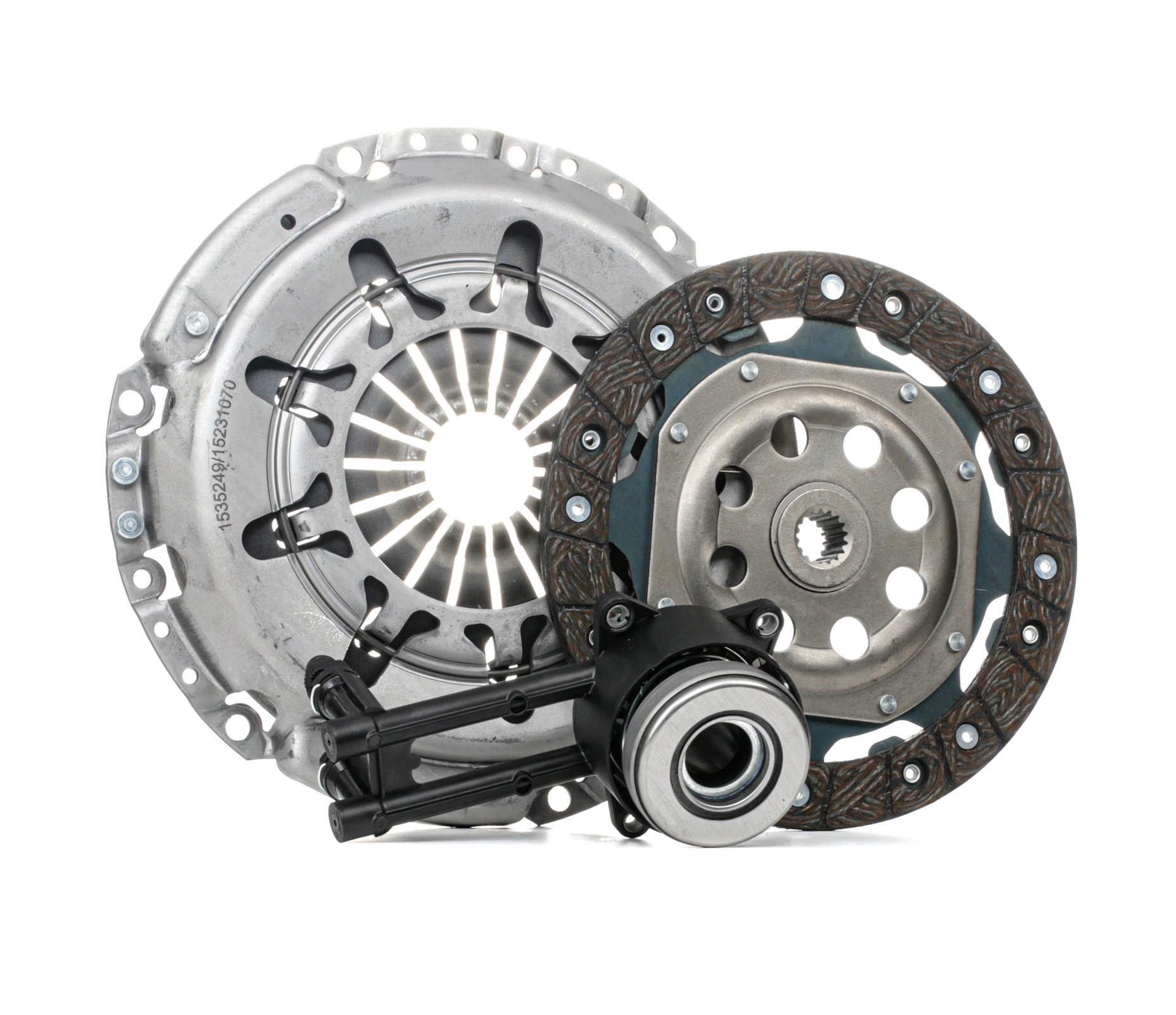 RIDEX 479C0547 Clutch kit with clutch pressure plate, with central slave cylinder, with clutch disc, 210mm