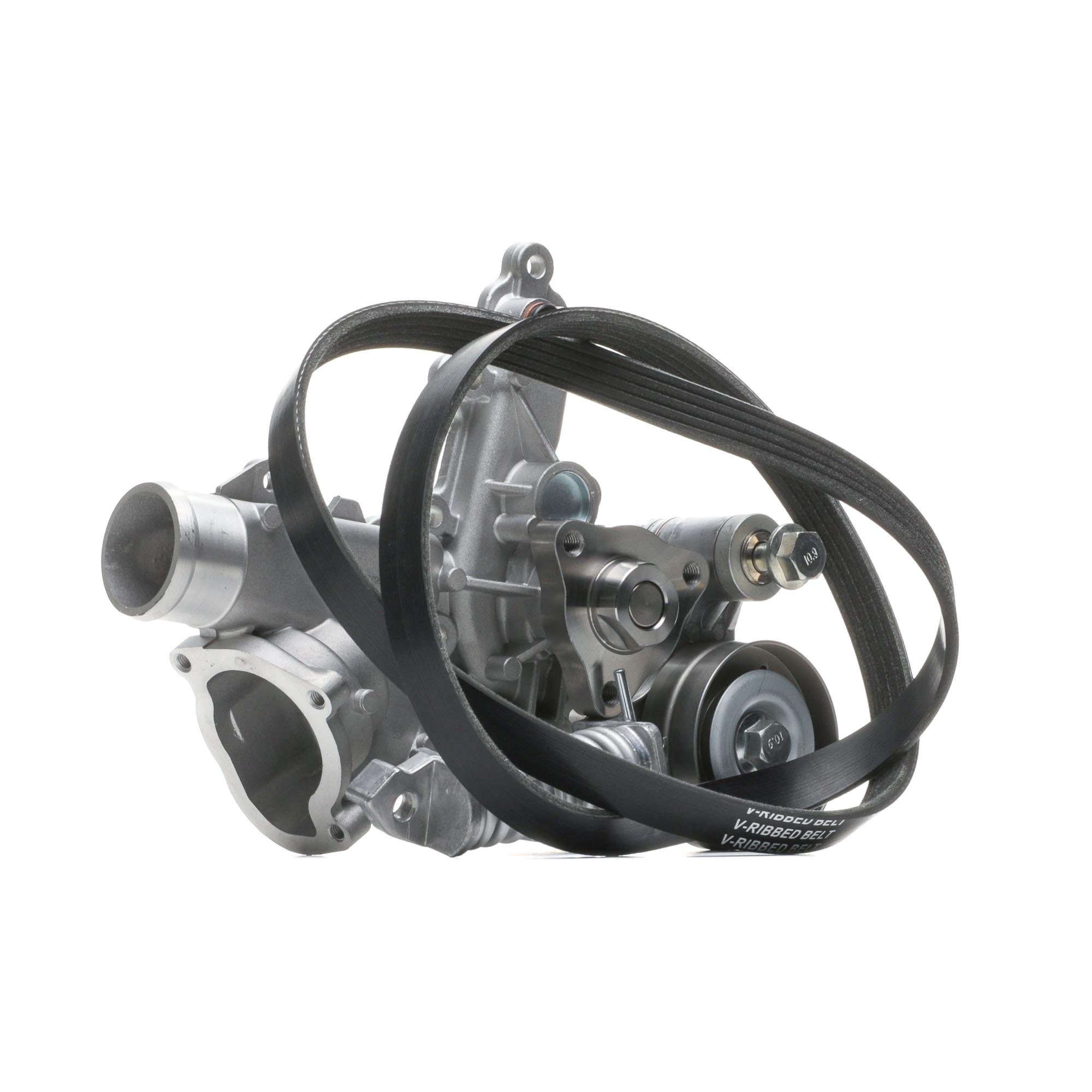 Auxiliary belt kit RIDEX with water pump, Check alternator freewheel clutch & replace if necessary - 4172P0006