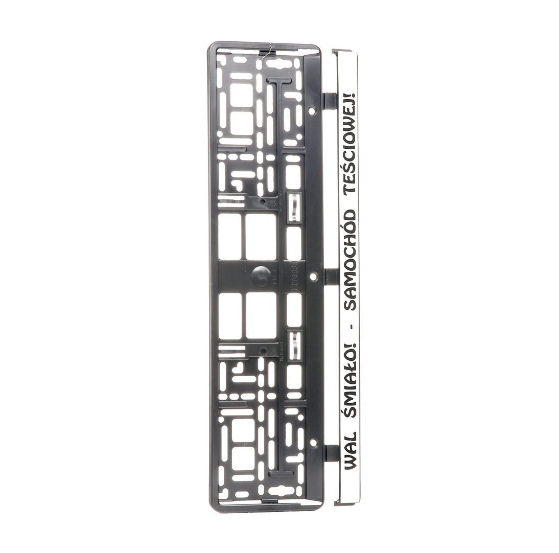 VIRAGE 93-002 Pannello / supporto pannello targa nero, con logo, senza cornice