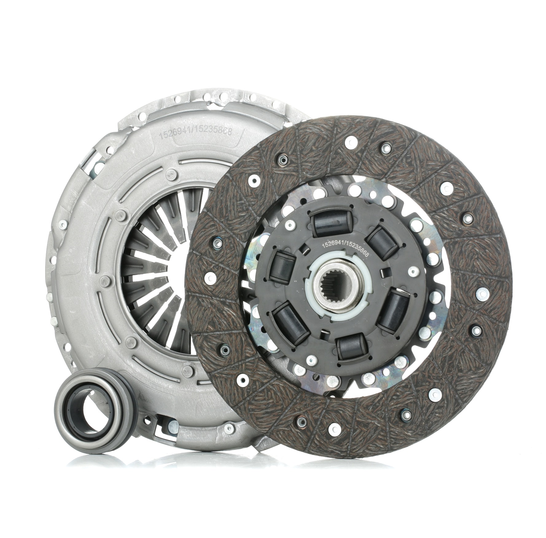 RIDEX 479C0659 Clutch kit three-piece, with clutch pressure plate, with clutch release bearing, with clutch disc, 240mm