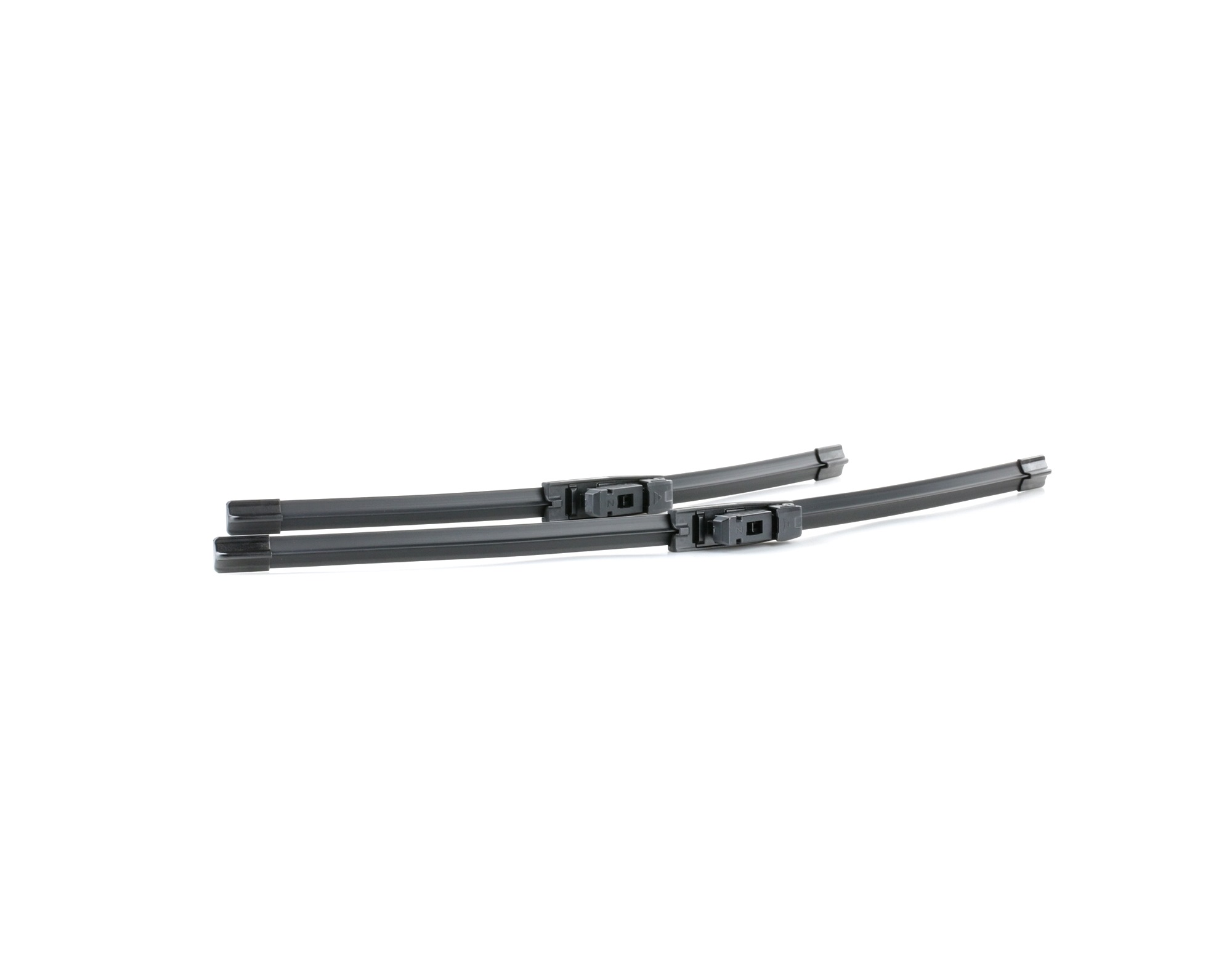 RIDEX 298W0344 Wiper blade 600, 450 mm Front, Flat wiper blade, Beam, for left-hand drive vehicles