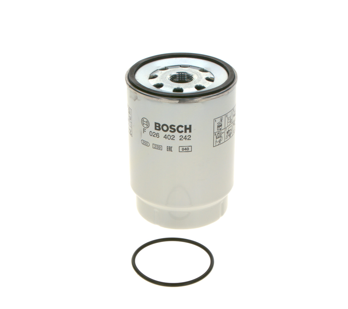 N 2242 BOSCH Spin-on Filter, Pre-Filter Height: 151,4mm Inline fuel filter F 026 402 242 buy