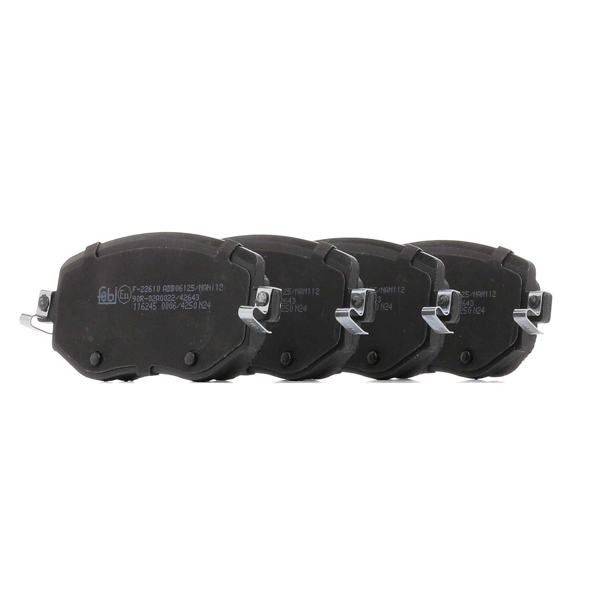 FEBI BILSTEIN 116245 Brake pad set Front Axle