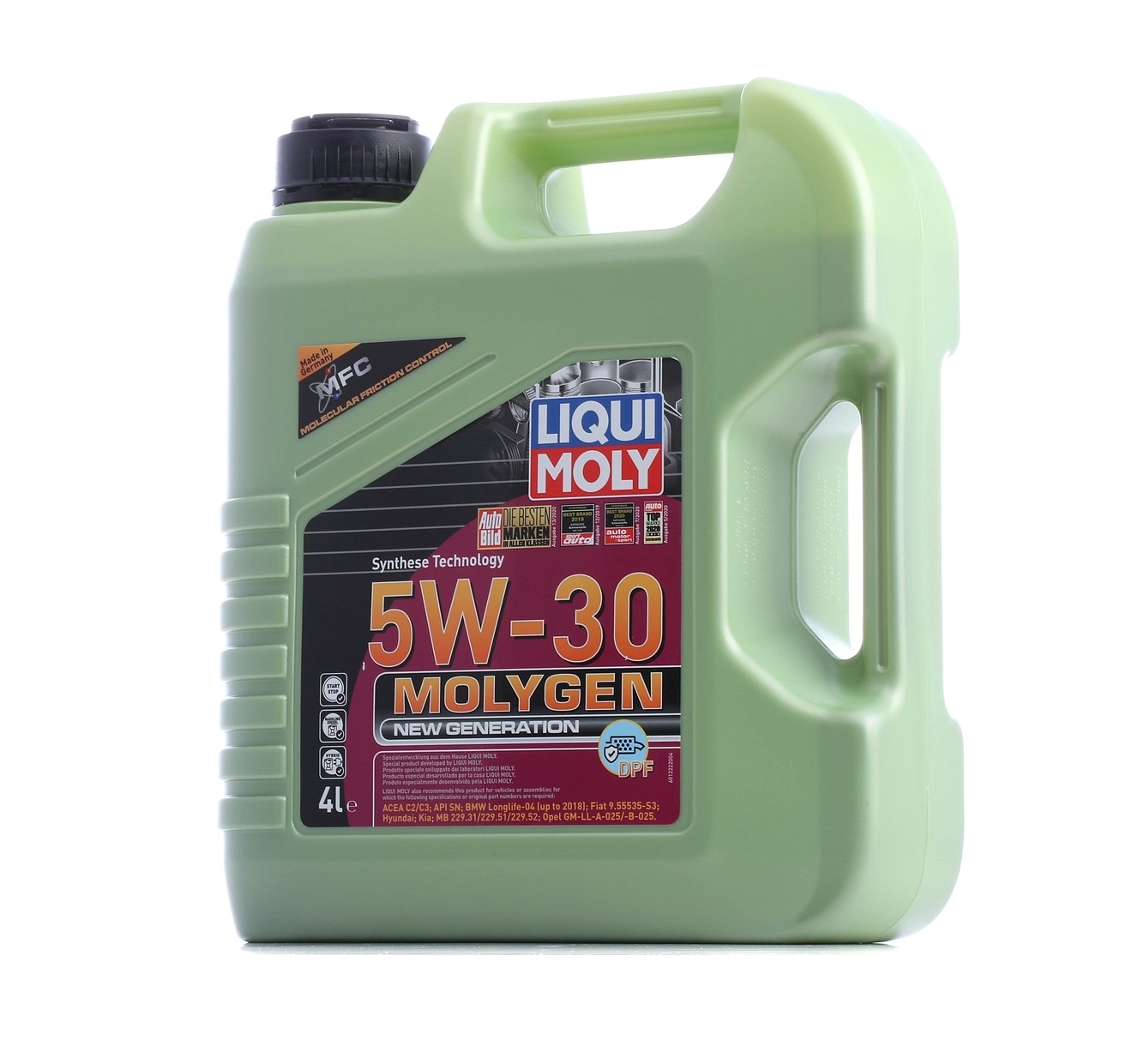 Buy Car oil LIQUI MOLY diesel 21225 Molygen, New Generation DPF 5W-30, 4l, Synthetic Oil