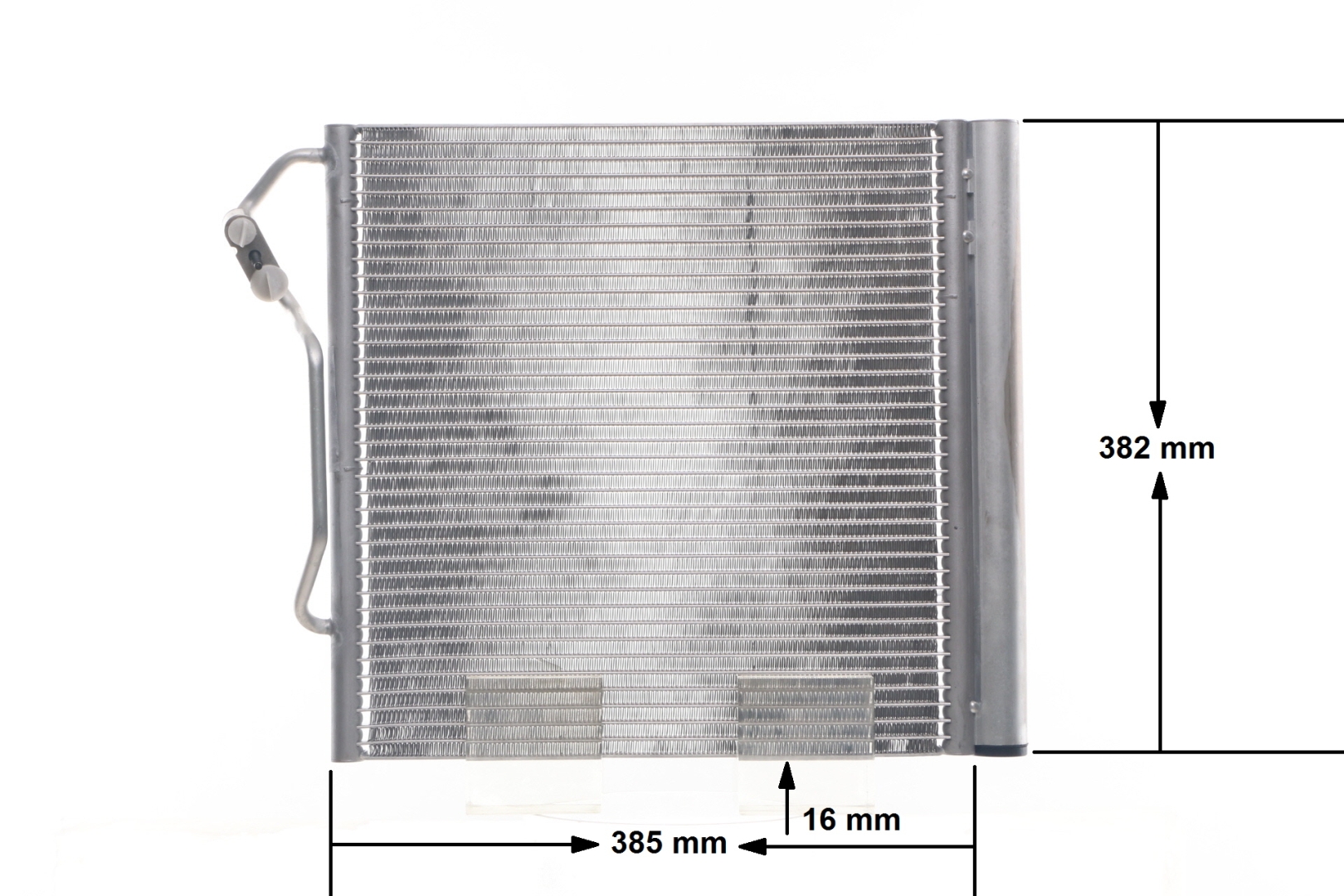 MAHLE ORIGINAL AC 451 000S Air conditioning condenser with dryer, 14mm, 11,0mm, 347mm