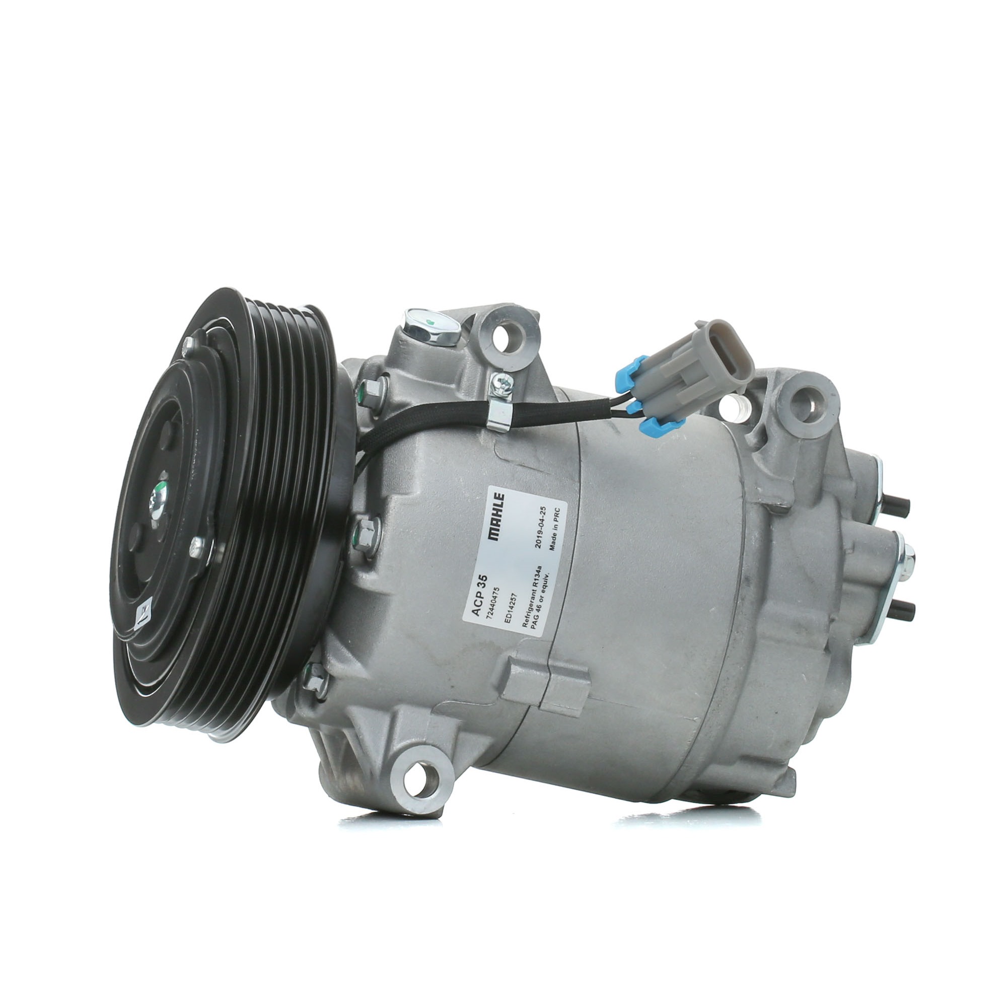 MAHLE ORIGINAL ACP 34 000S Air conditioning compressor CVC5, 12V, PAG 46, R 134a, with seal ring