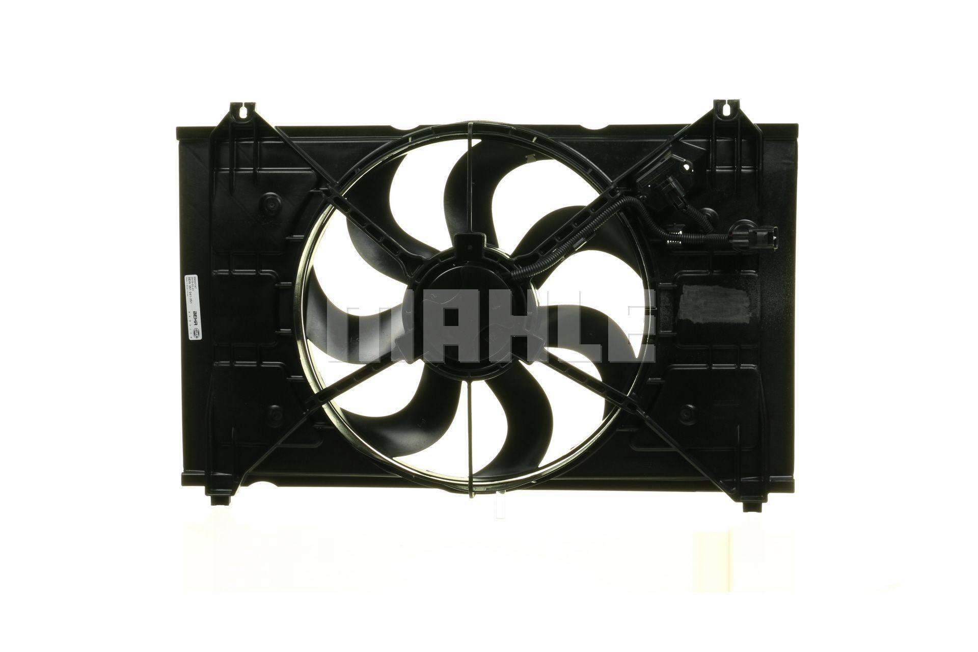 Cooling fan assembly MAHLE ORIGINAL for vehicles with air conditioning, Ø: 390 mm, 12V, 130W, Electric, with radiator fan shroud, with integrated regulator - CFF 222 000P