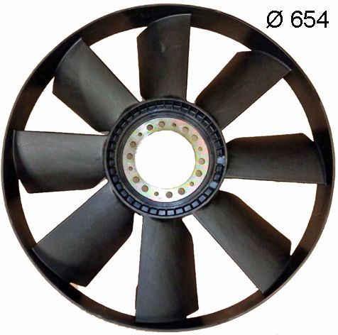 376702001 MAHLE ORIGINAL 654 mm Fan Wheel, engine cooling CFW 3 000P buy