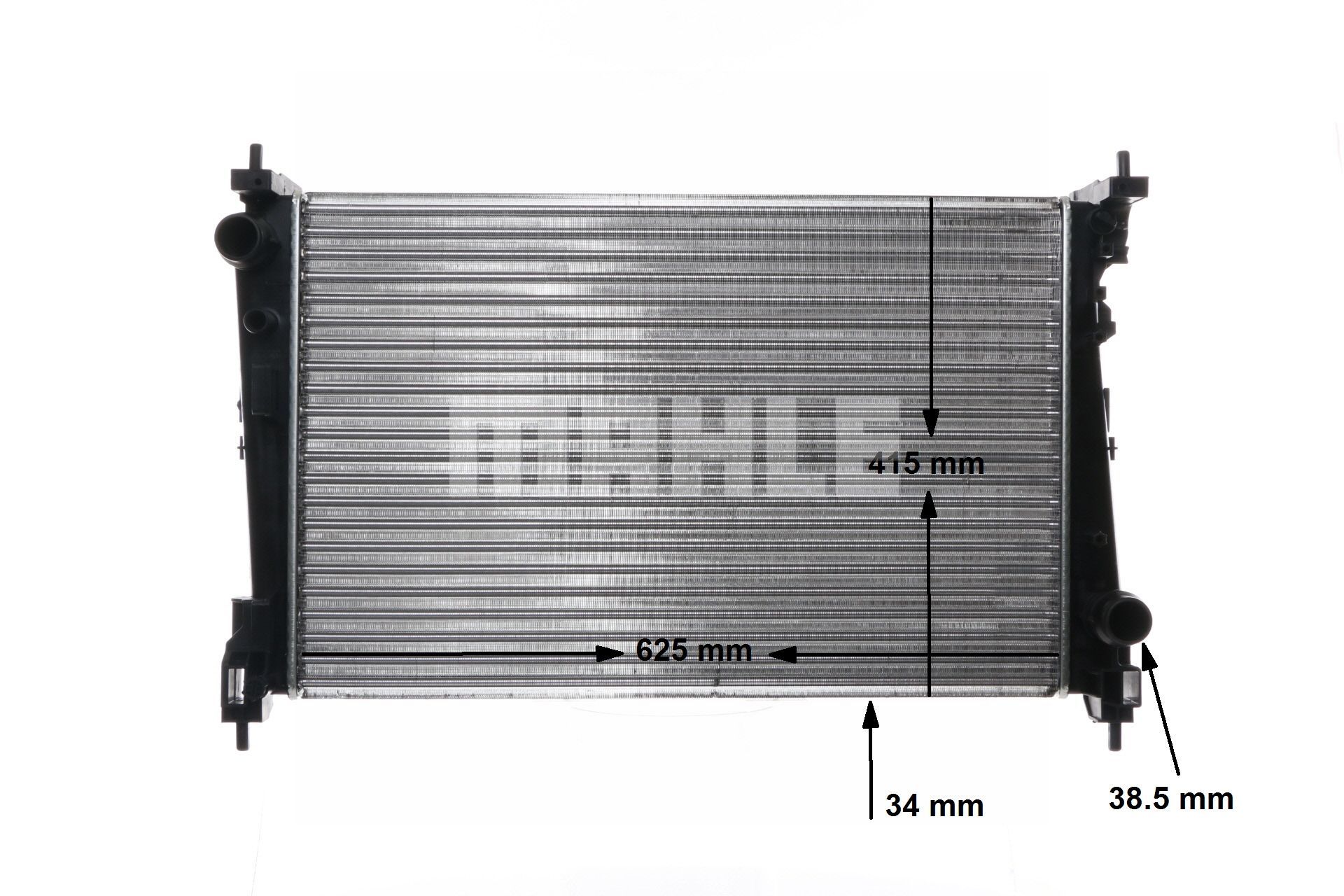 376754464 MAHLE ORIGINAL for vehicles with/without air conditioning, 620 x 395 x 27 mm, with bolts/screws, Manual Transmission, Mechanically jointed cooling fins Radiator CR 1112 000S buy