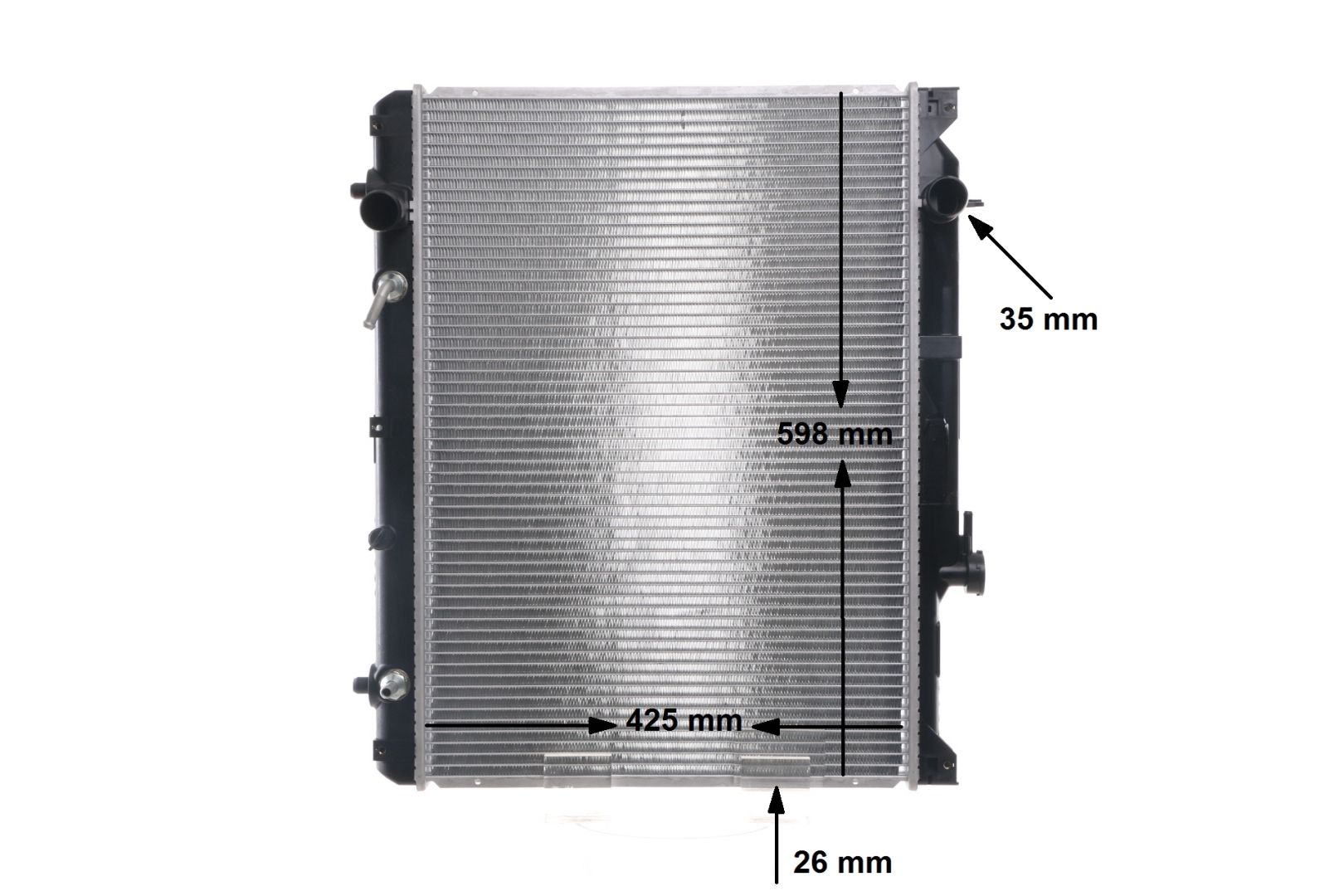 Køb 376773001 MAHLE ORIGINAL 425 x 598 x 26 mm, Loddet køleripper Køler, motorkøling CR 1515 000S billige