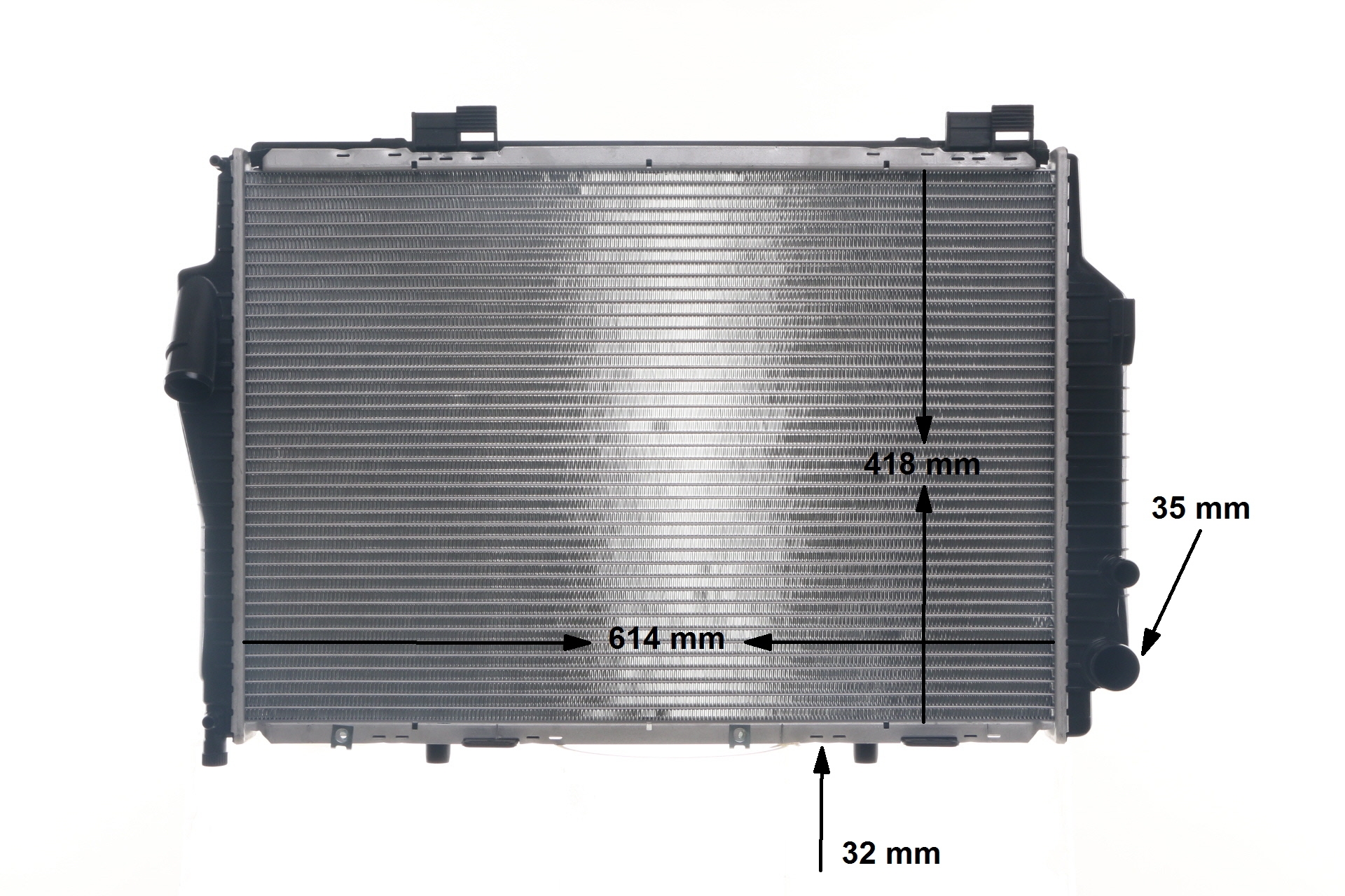 Great value for money - MAHLE ORIGINAL Engine radiator CR 307 000S
